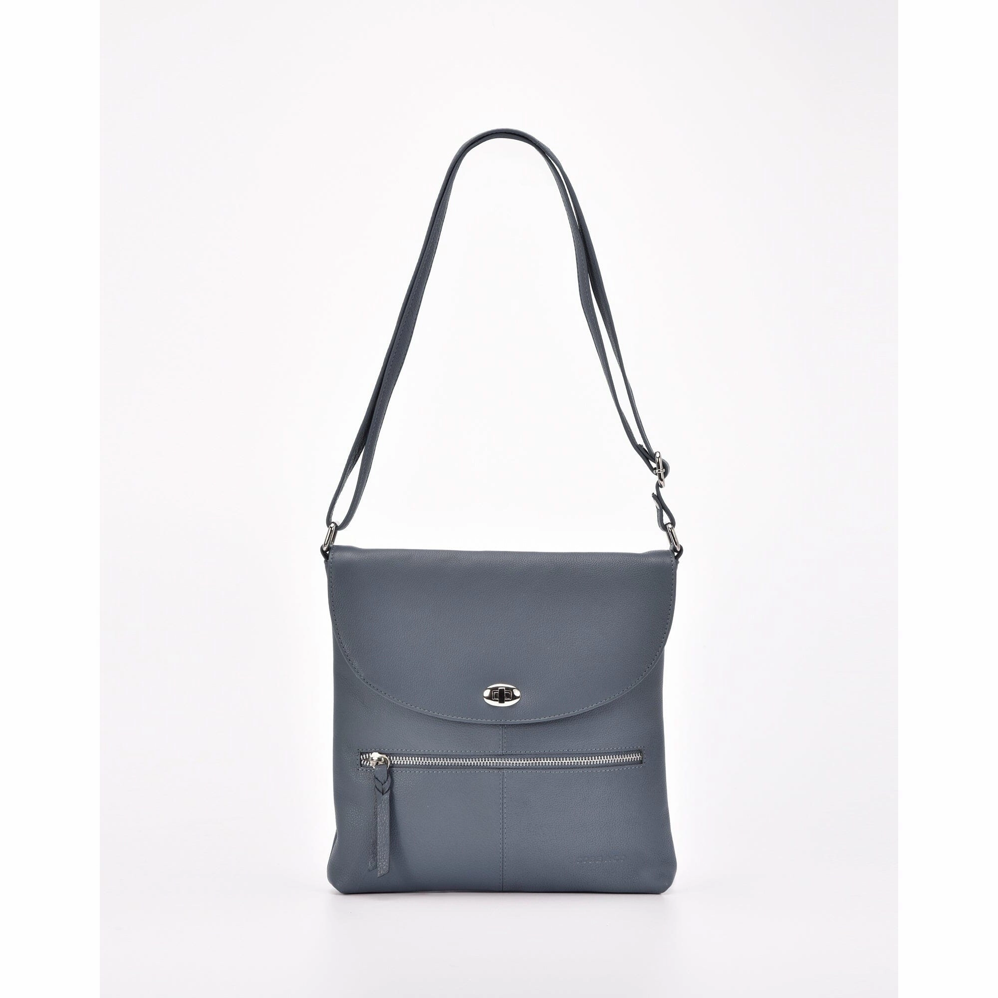 GABEE Loxton RFID Protective Leather Turnlock Crossbody