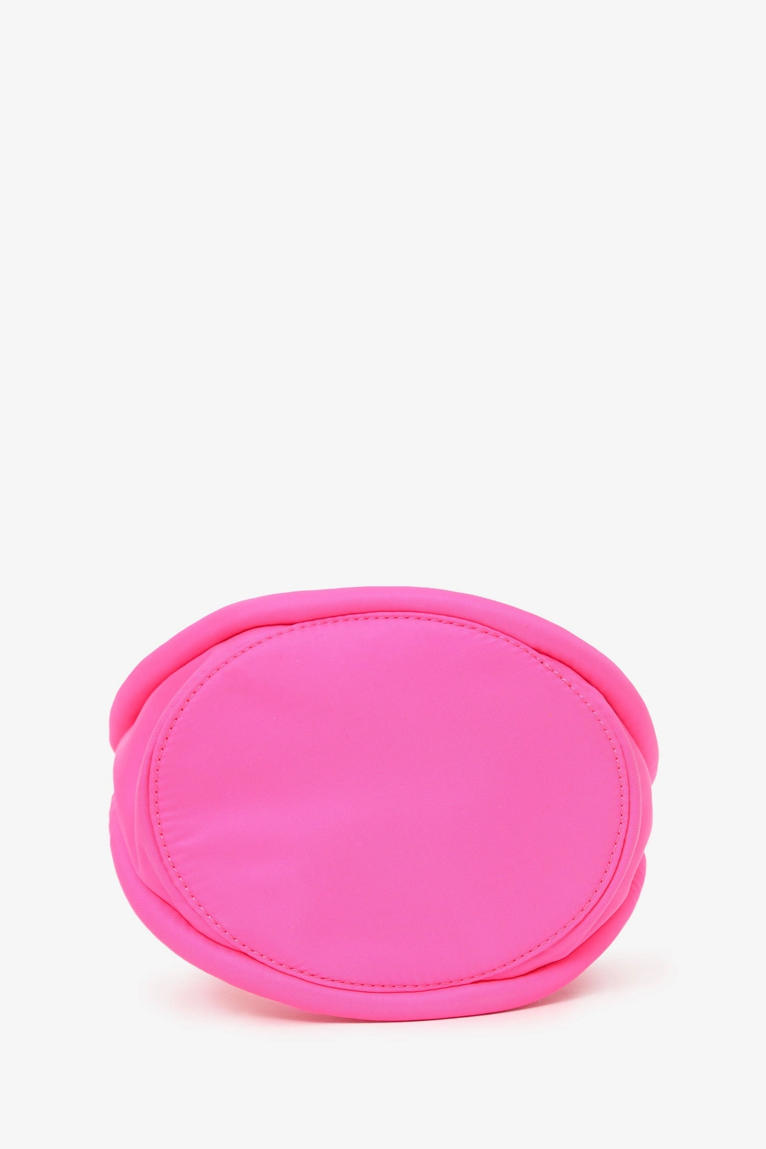 Ganni Pink/Black Nylon Bucket Bag