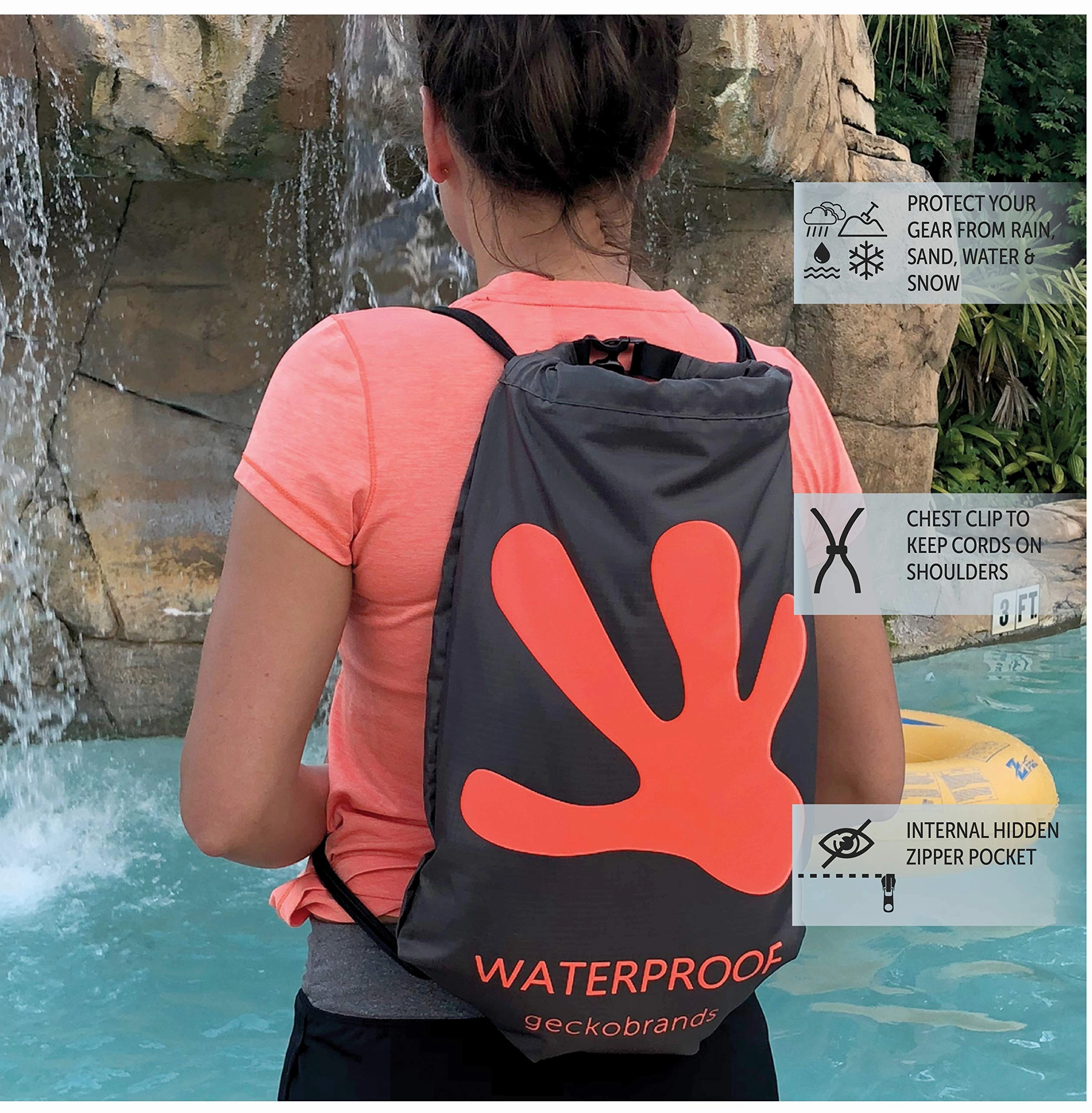 Geckobrands Embark Waterproof Drawstring Backpack