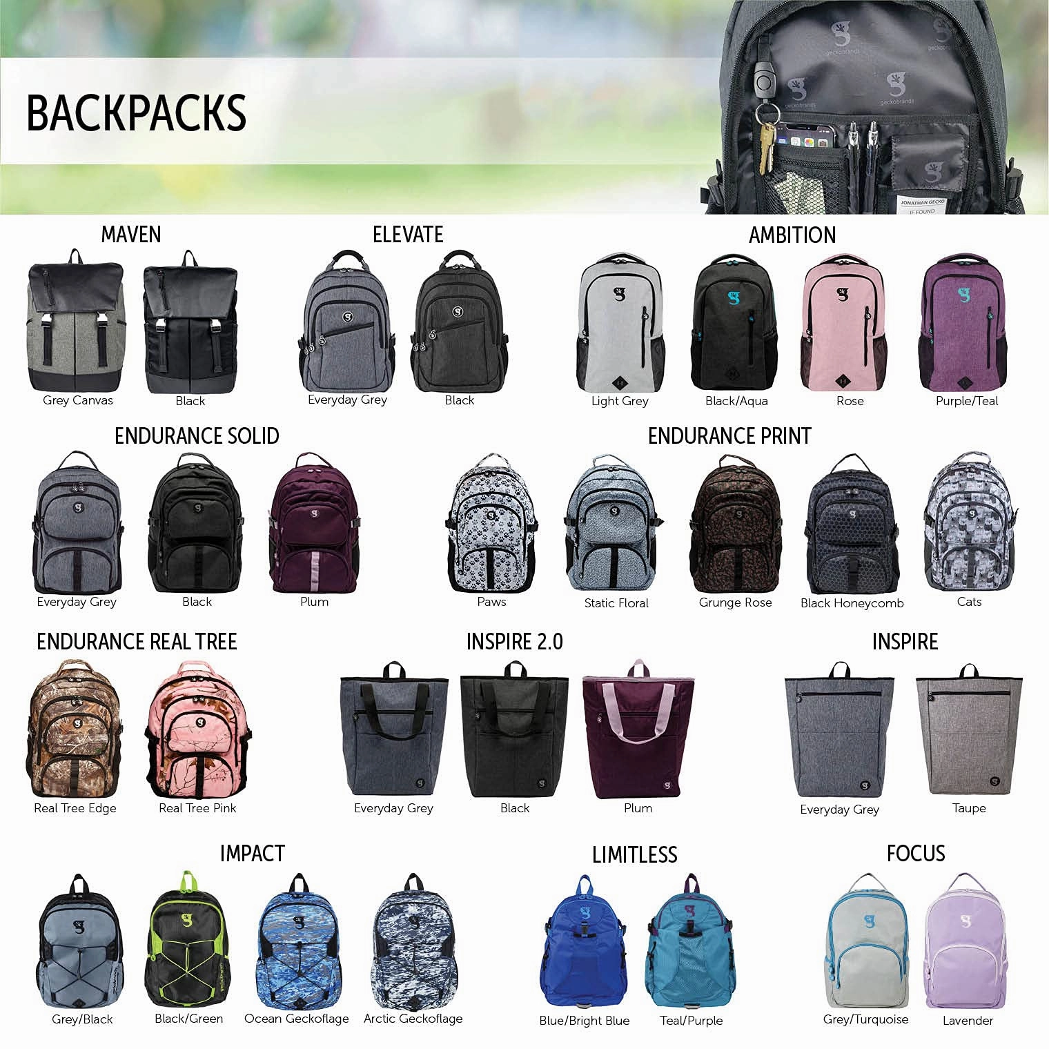 Geckobrands Inspire 2.0 Backpack