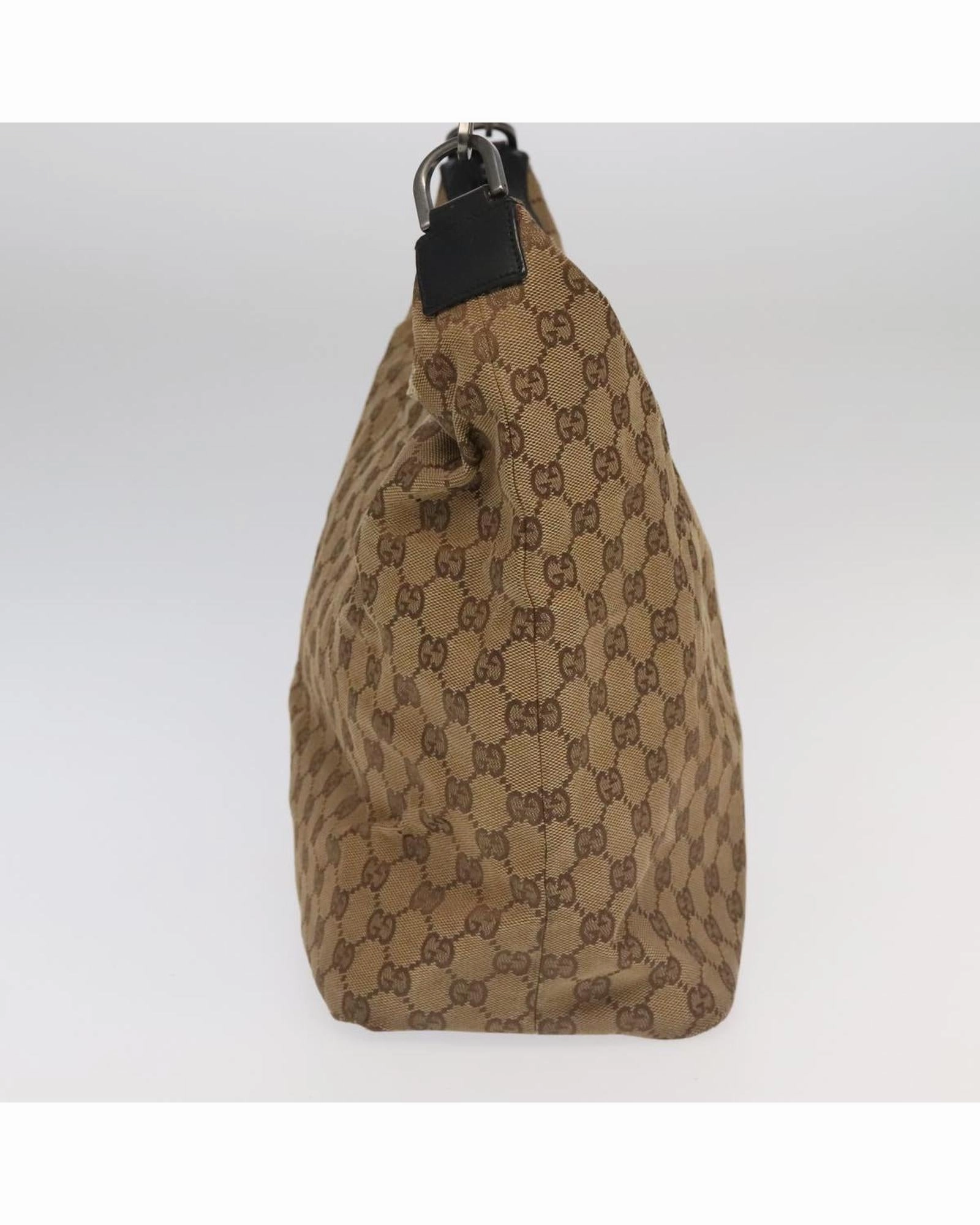 GG Canvas Bamboo Shoulder Bag 2Set Auth am7030