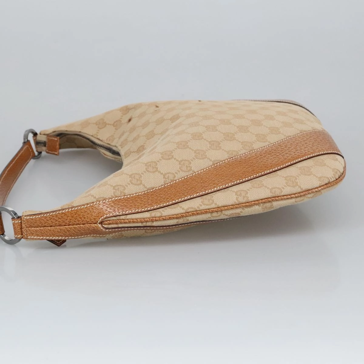GG Canvas Shoulder Bag Beige