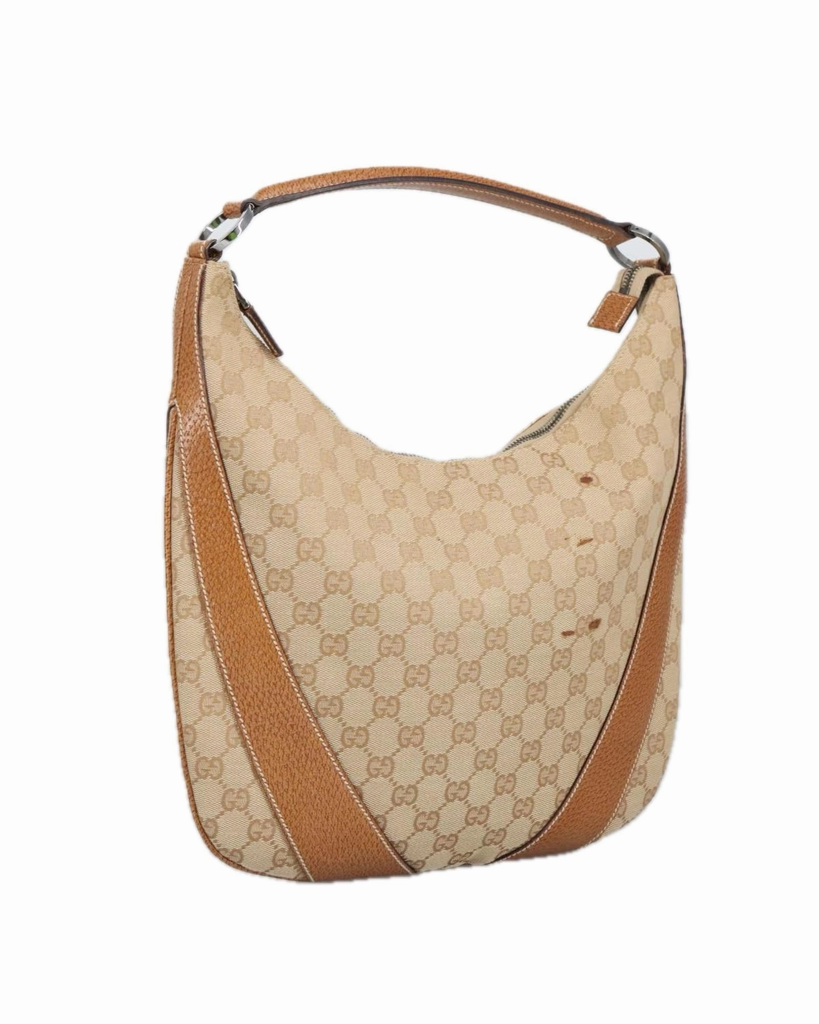 GG Canvas Shoulder Bag Beige