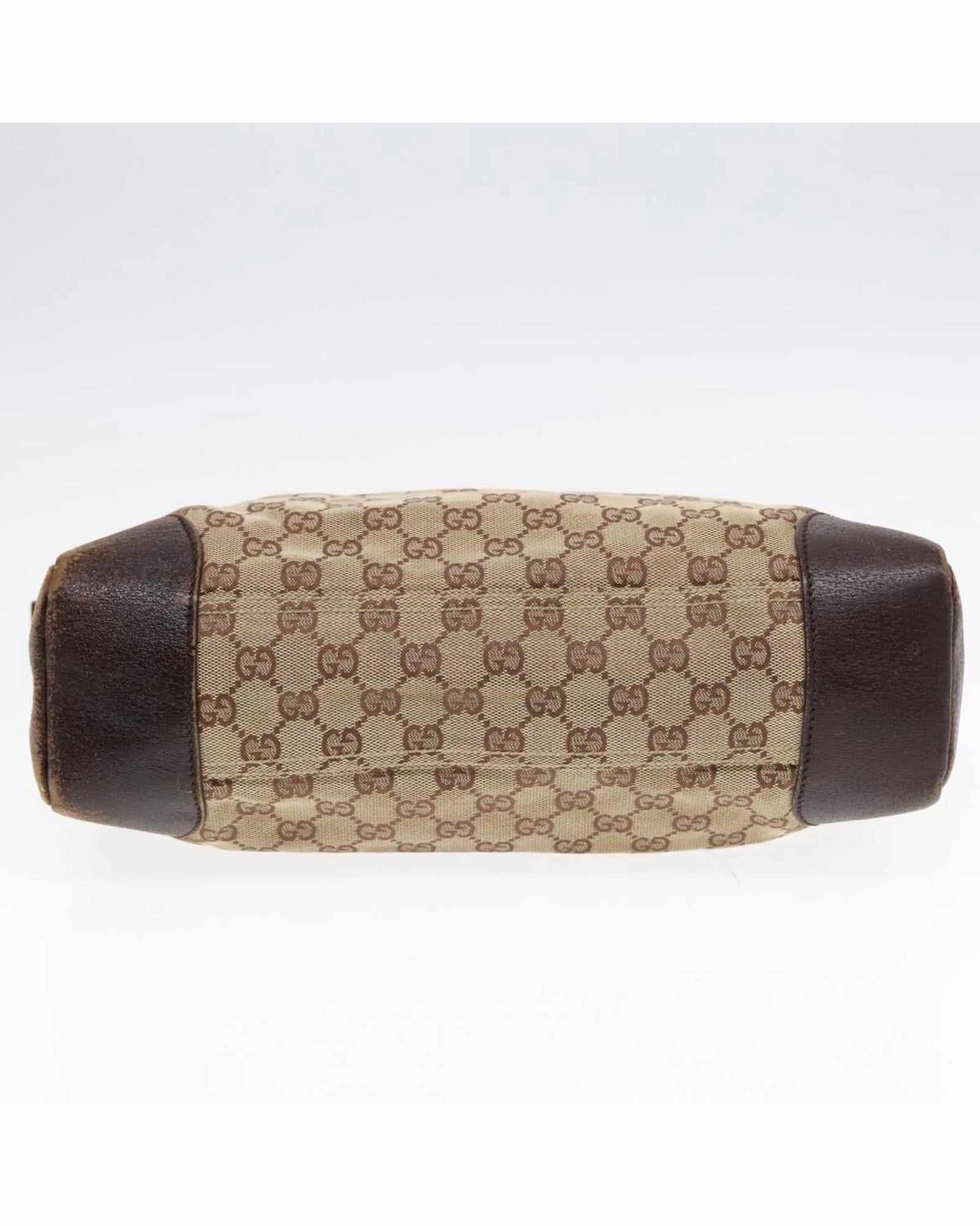 GG Canvas Shoulder Bag with Leather Trim