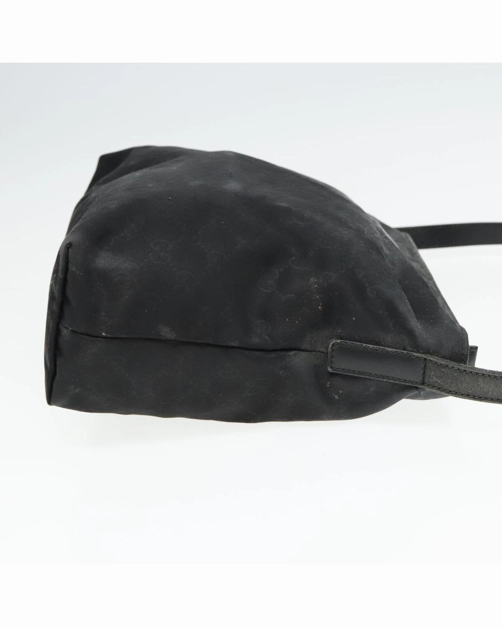 GG Canvas Shoulder Bag with Silver Accents