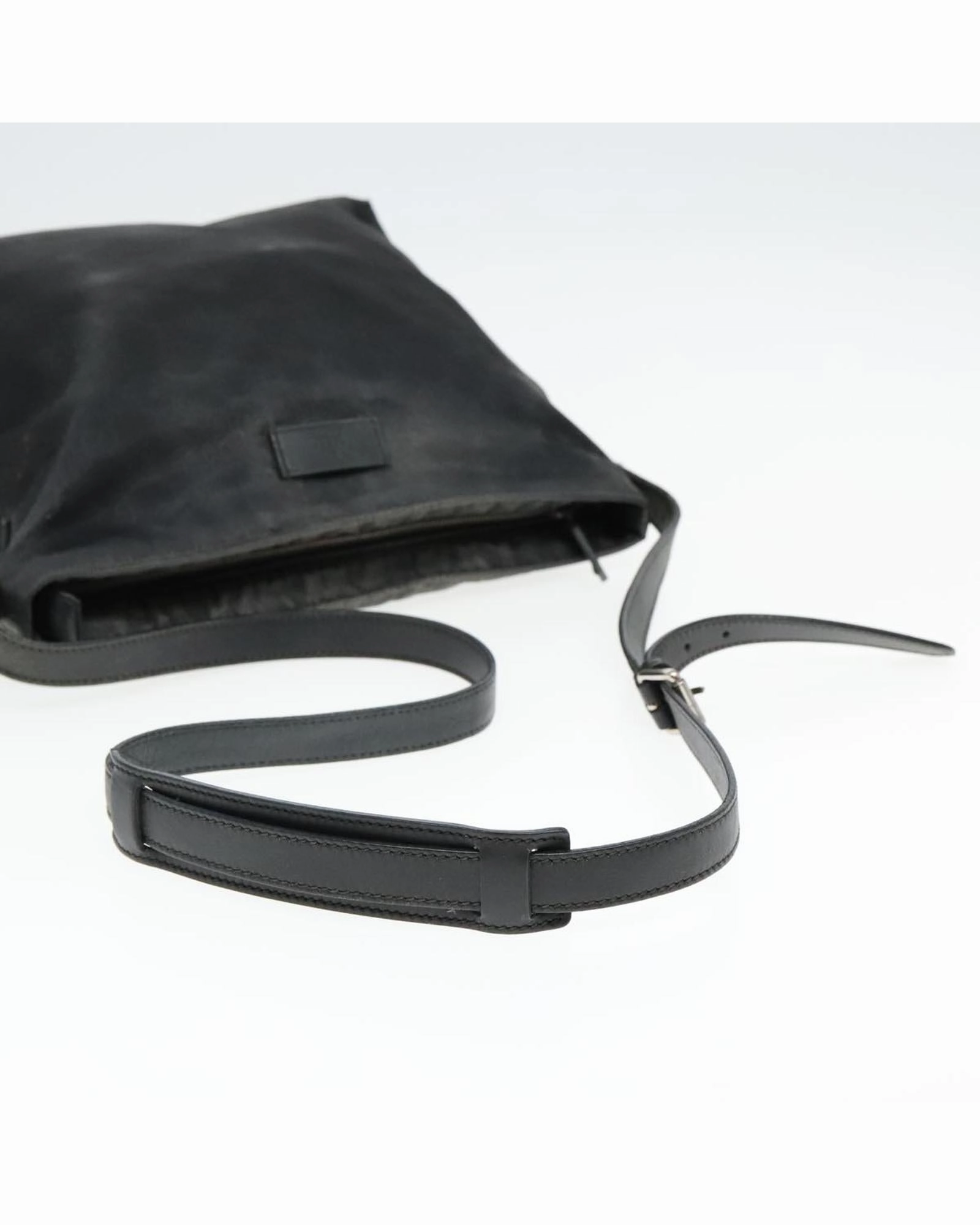 GG Canvas Shoulder Bag with Silver Accents