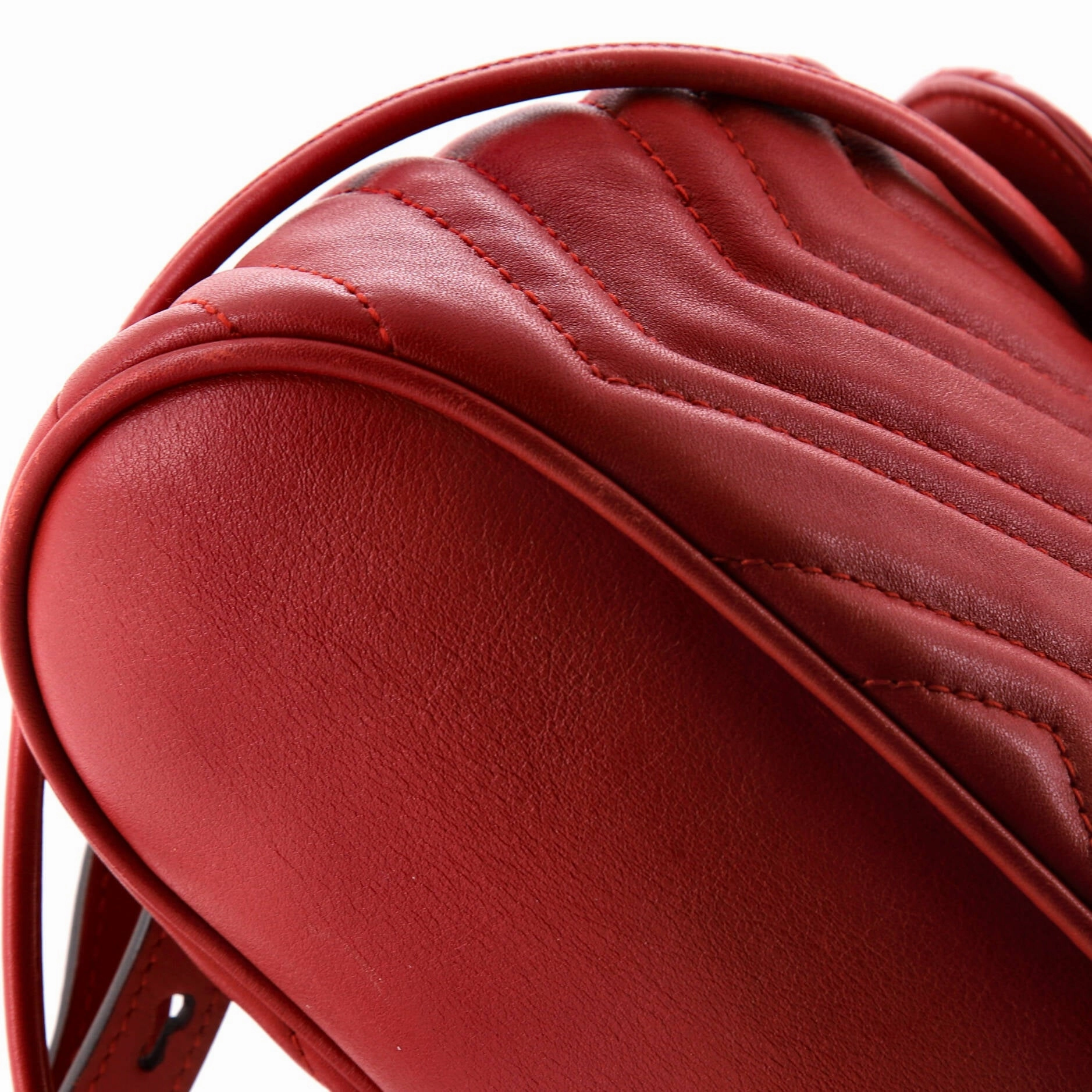 GG Marmont Drawstring Backpack Matelasse Leather Mini