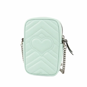 GG Marmont Matelasse Leather Crossbody Bag Green