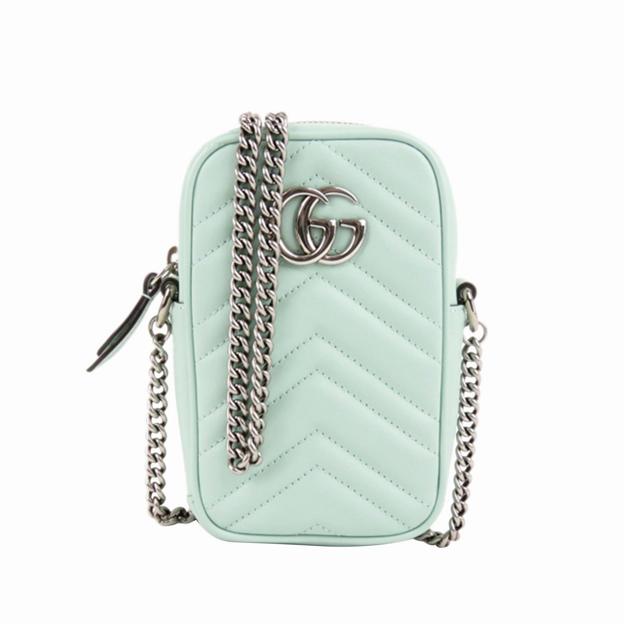 GG Marmont Matelasse Leather Crossbody Bag Green