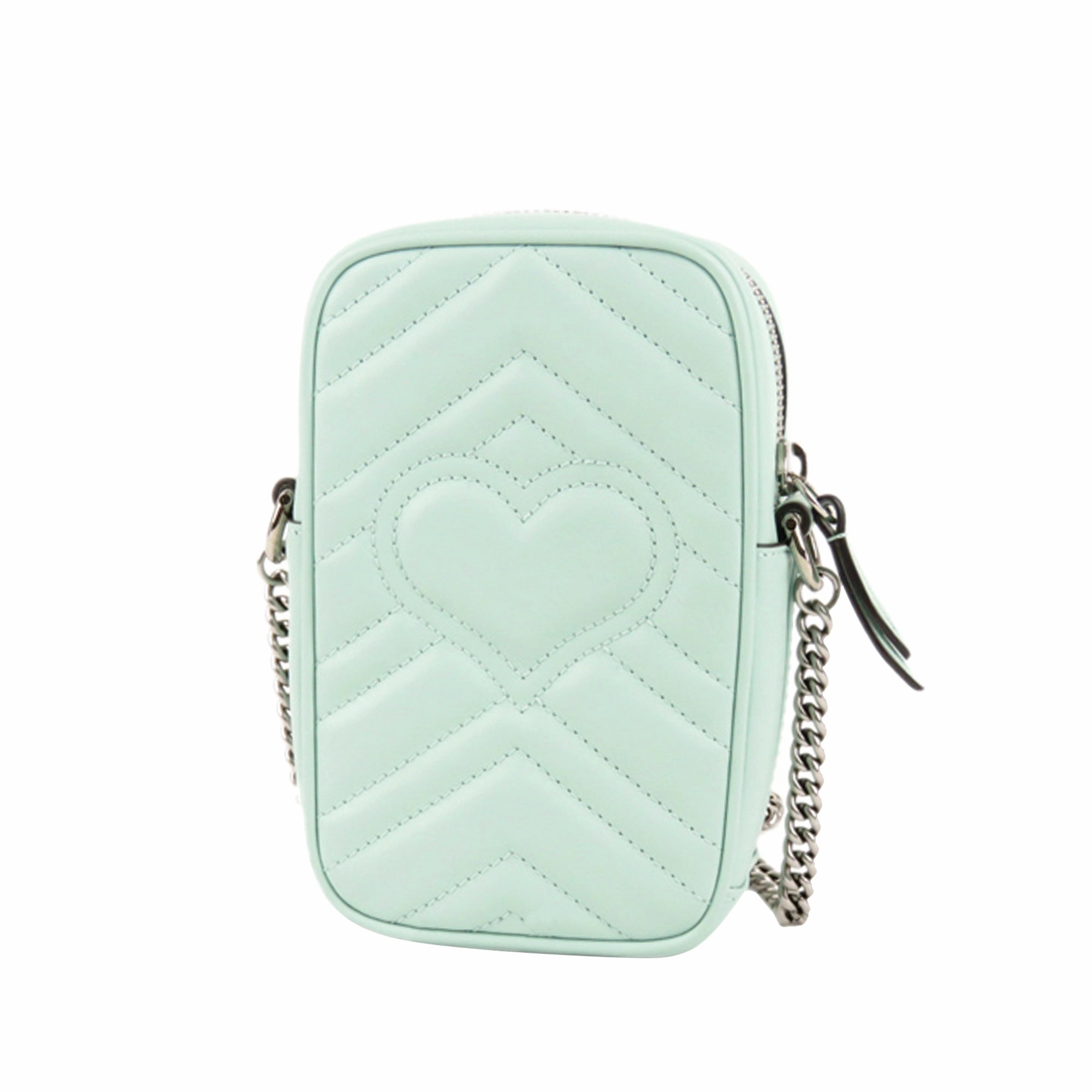 GG Marmont Matelasse Leather Crossbody Bag Green
