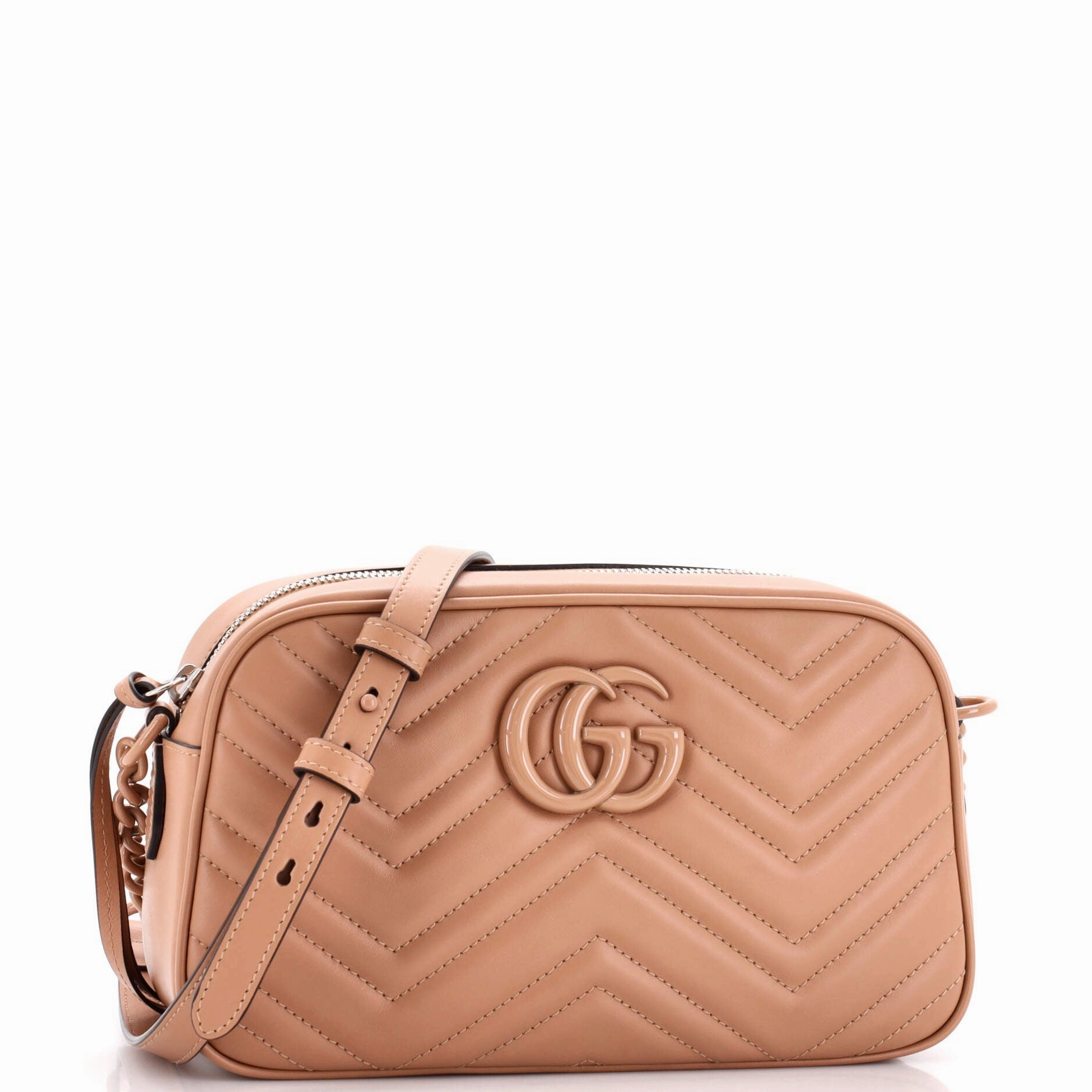GG Marmont Monochrome Shoulder Bag Matelasse Leather Small