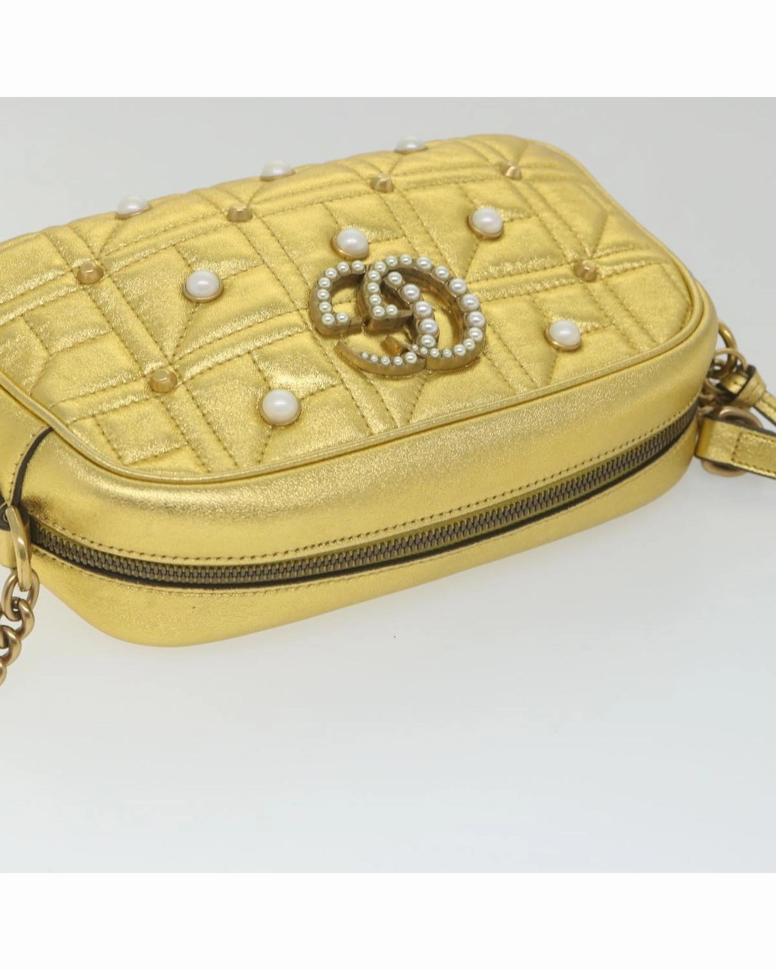 GG Marmont Pearl Matelasse Shoulder Bag