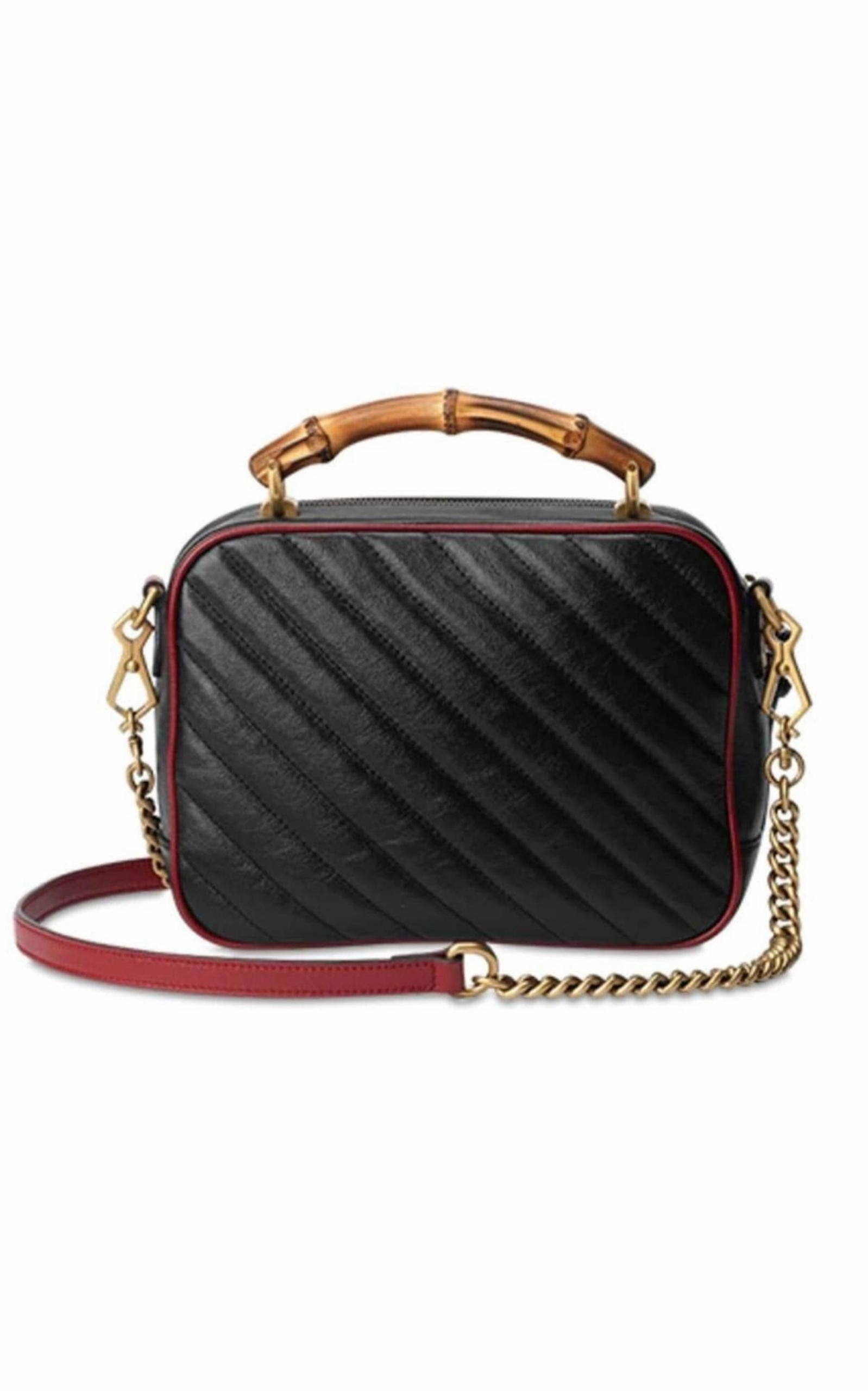 GG Marmont Small Matelass Shoulder Bag with Bamboo Handle