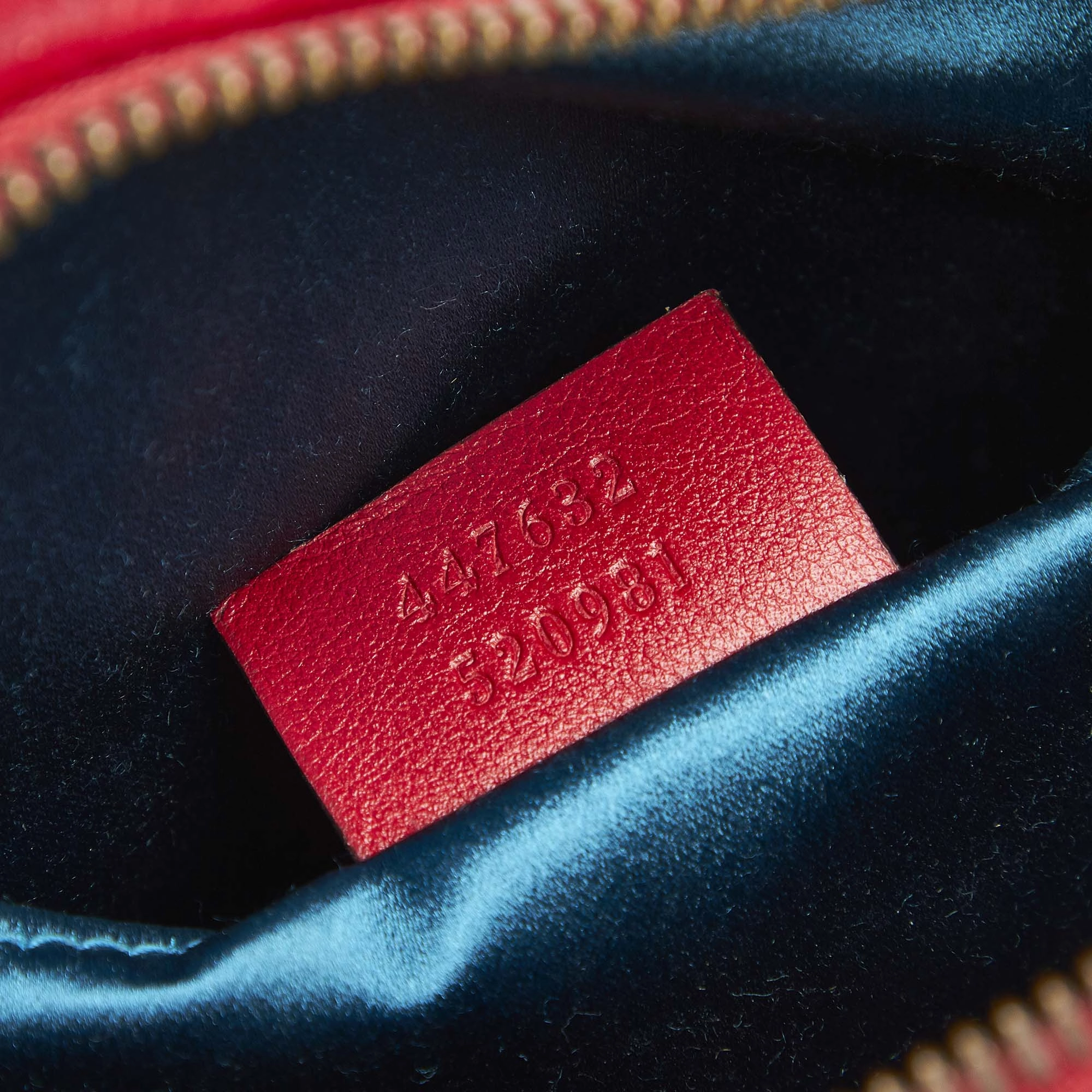 GG Marmont Velvet Crossbody Bag Red