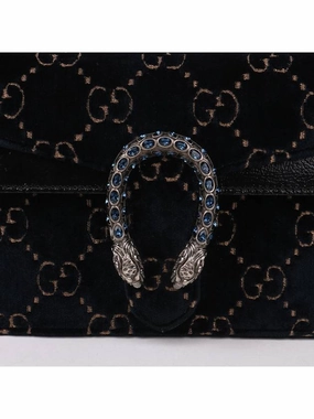 GG pattern black Dionysus small shoulder bag 499623