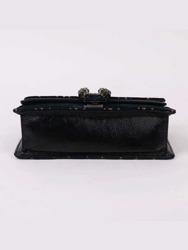 GG pattern black Dionysus small shoulder bag 499623