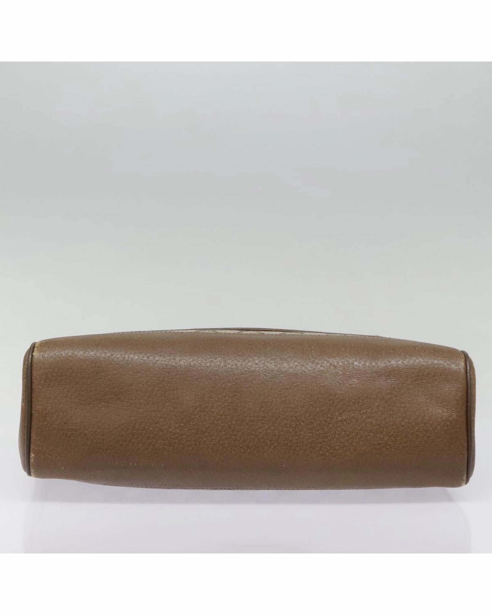 GG Supreme PVC Leather Shoulder Bag with Gold Accents