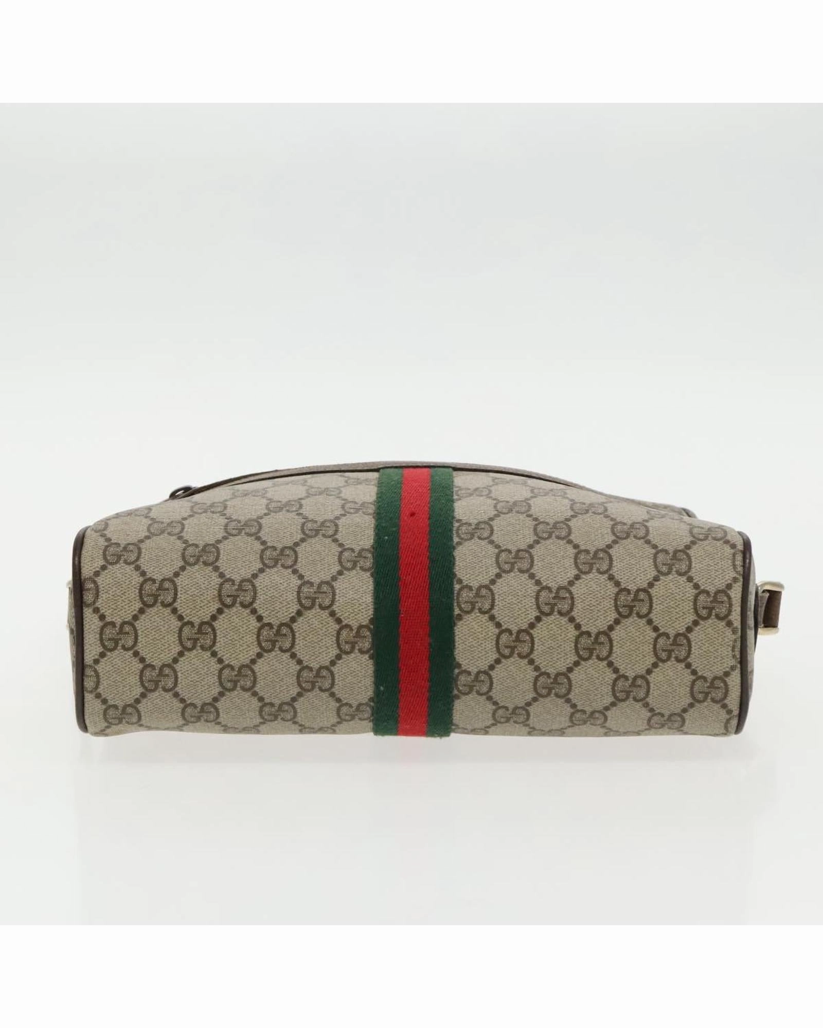 GG Supreme Web Sherry Line PVC Leather Shoulder Bag