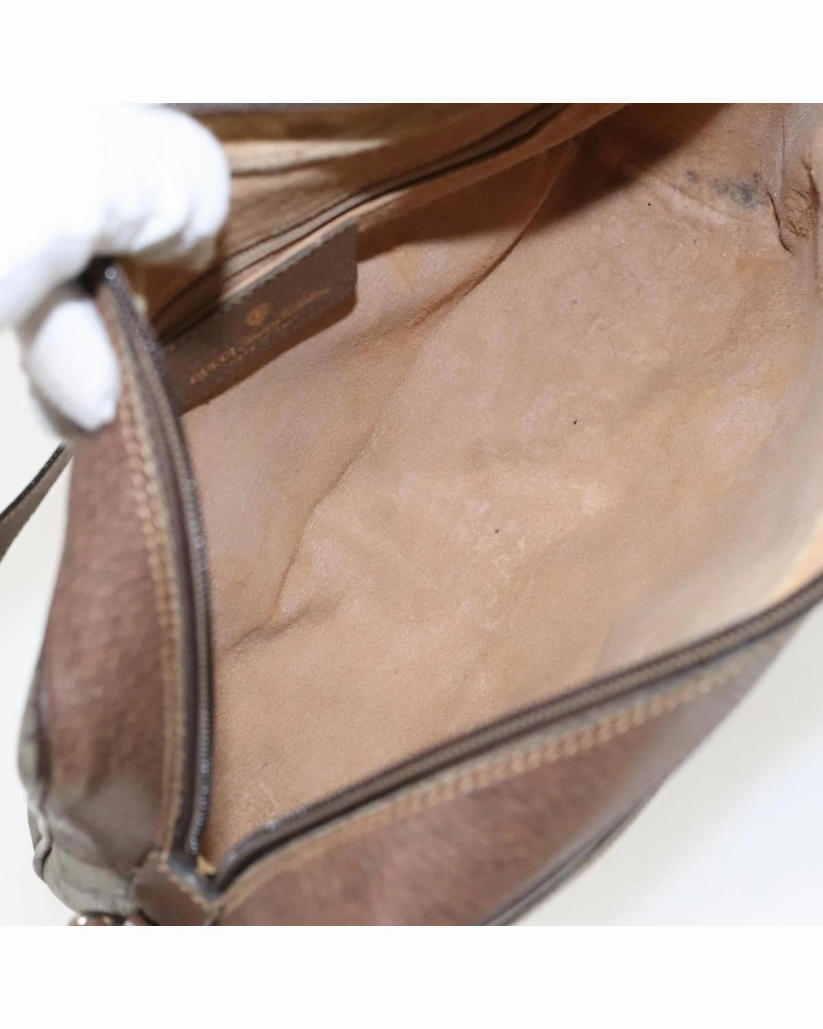 GG Supreme Web Sherry Line PVC Leather Shoulder Bag