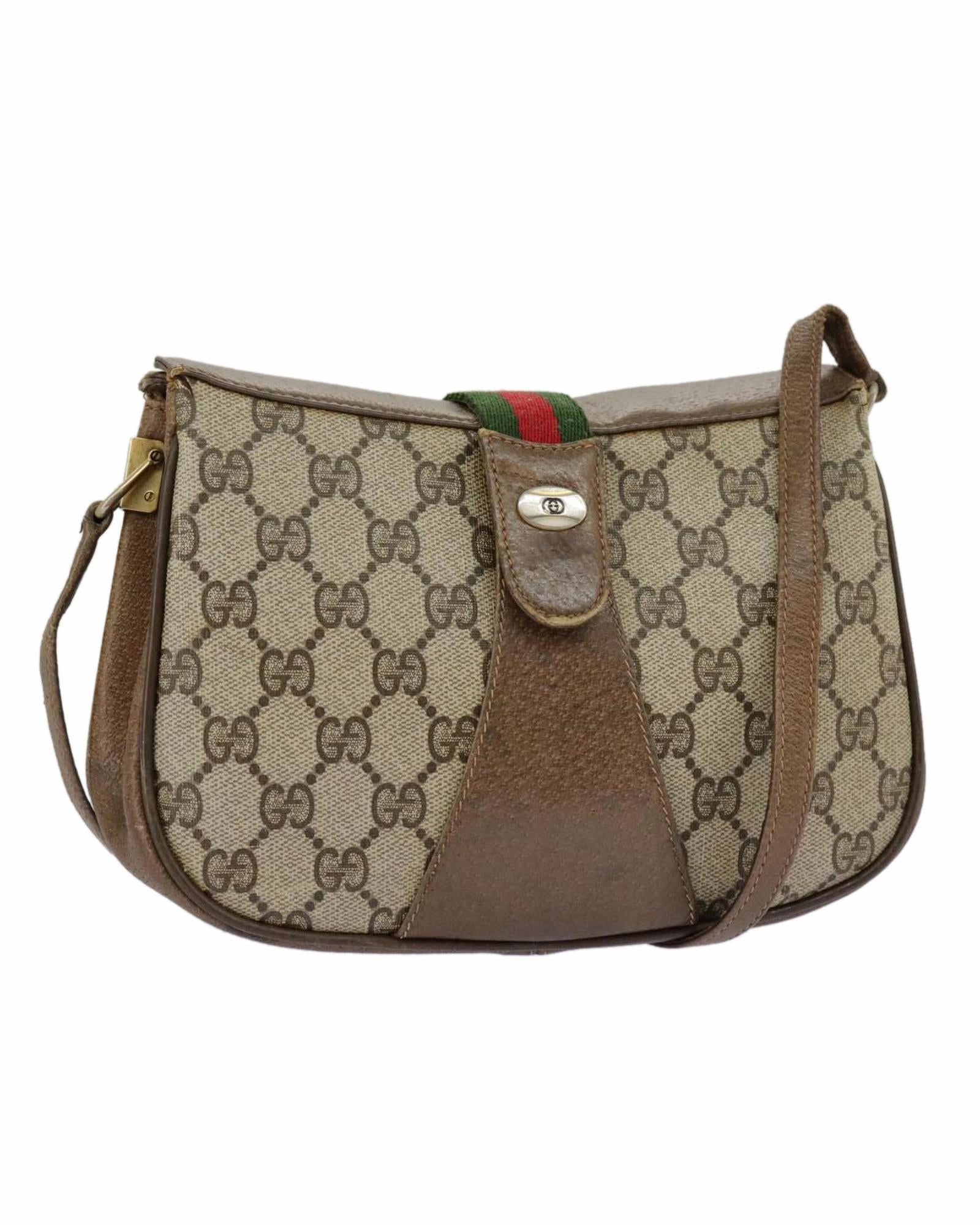 GG Supreme Web Sherry Line Shoulder Bag in GG Canvas