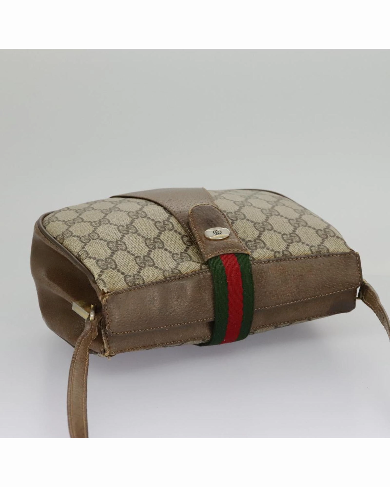 GG Supreme Web Sherry Line Shoulder Bag in GG Canvas