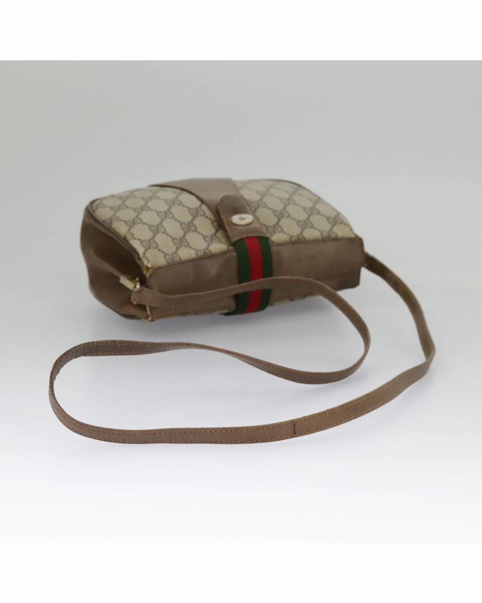 GG Supreme Web Sherry Line Shoulder Bag in GG Canvas