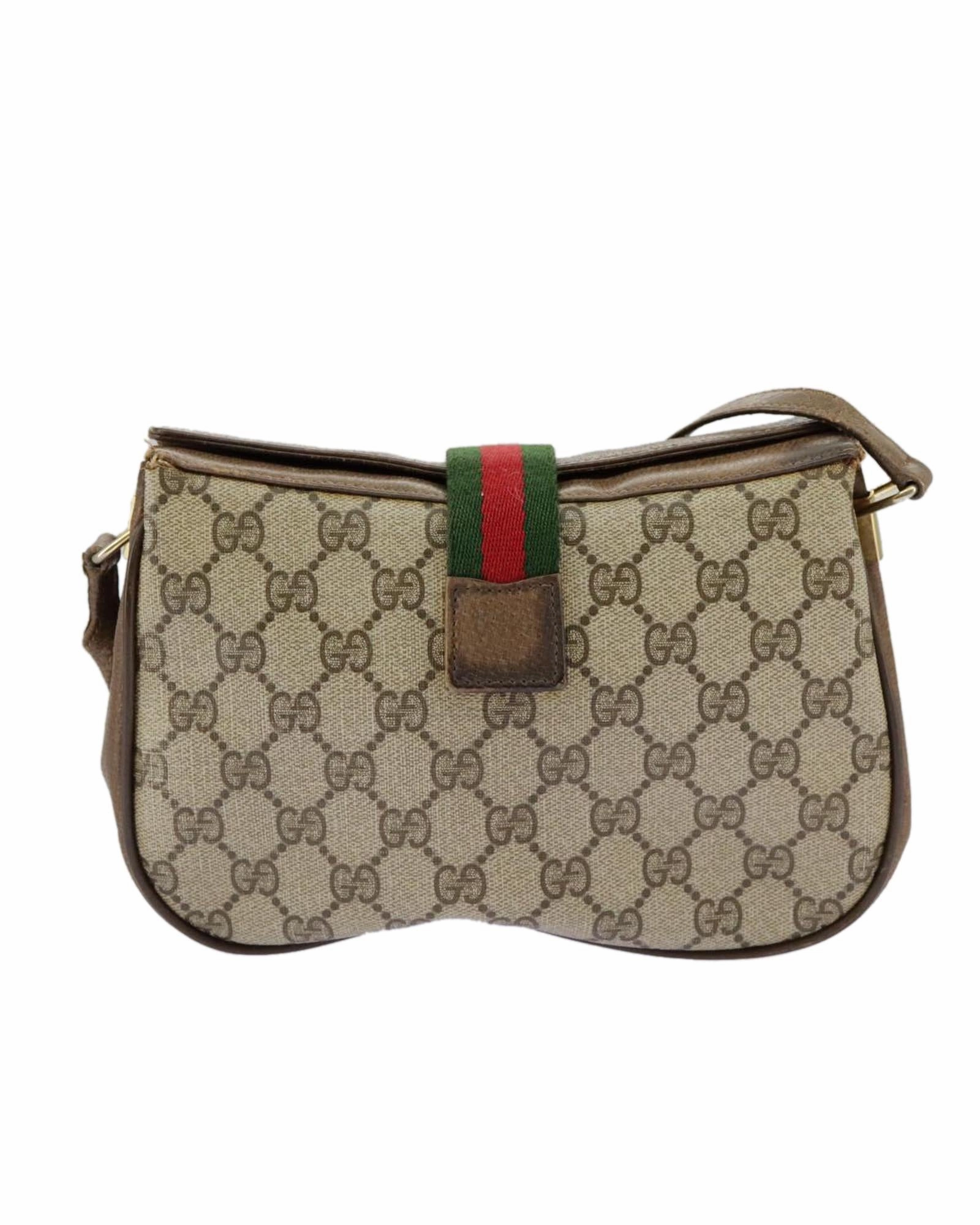 GG Supreme Web Sherry Line Shoulder Bag in GG Canvas