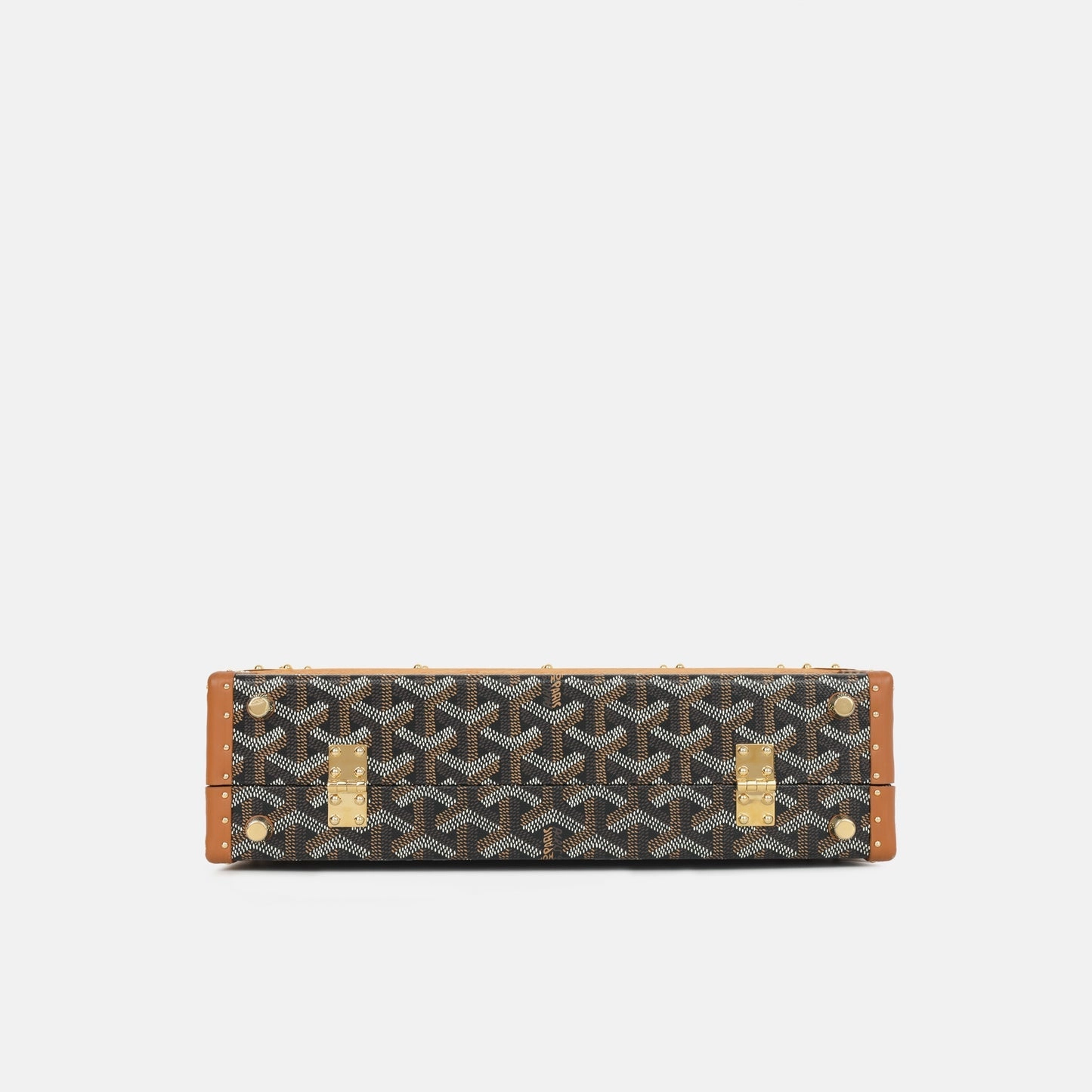 Goyard Goyard - Palace MM Trunk - Black/Tan Goyardine GHW - Pre-Loved