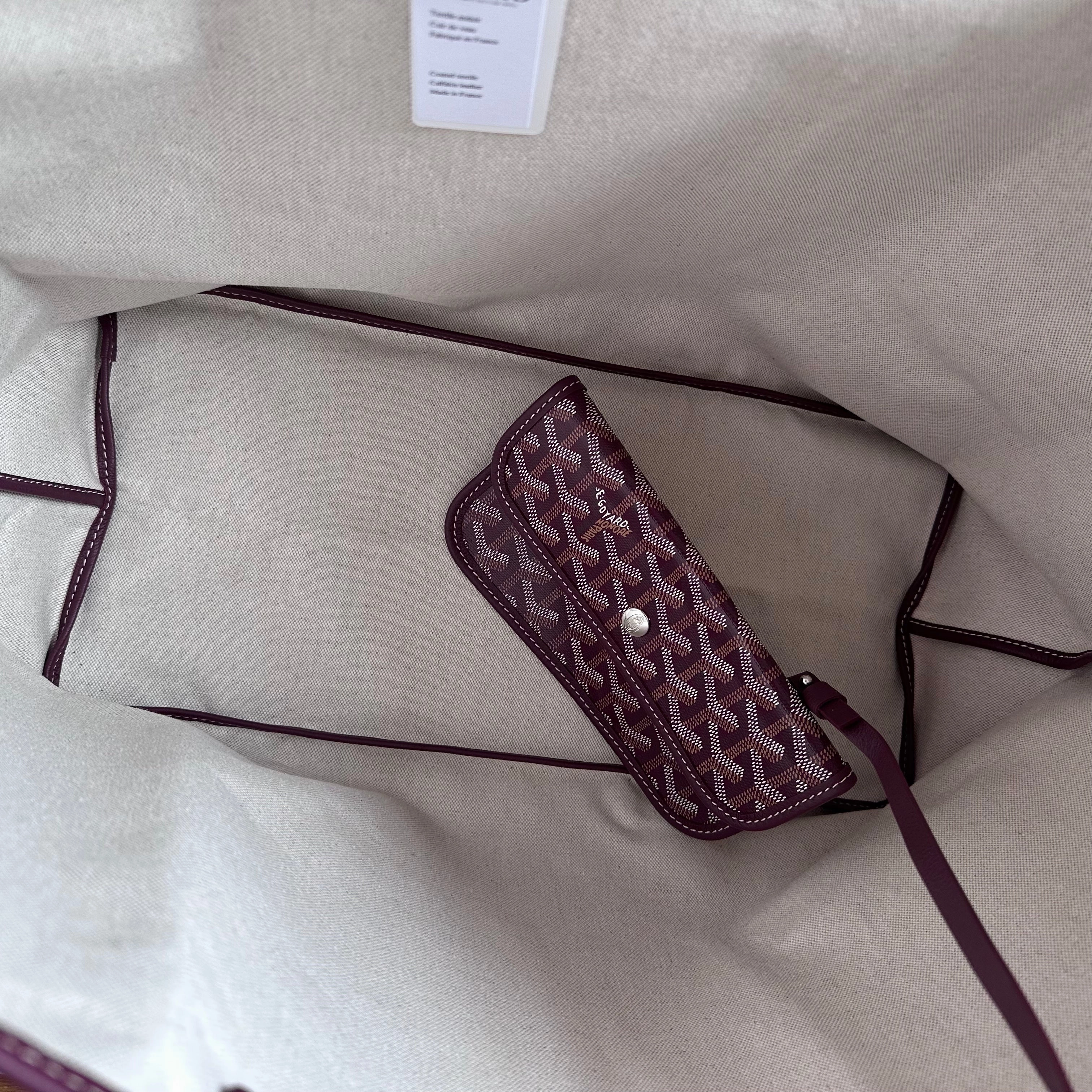 Goyard St. Louis Burgundy GM Tote (NWT)