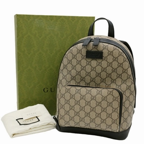 Gucci   Gg Supreme Leather Backpack (Pre-Owned)