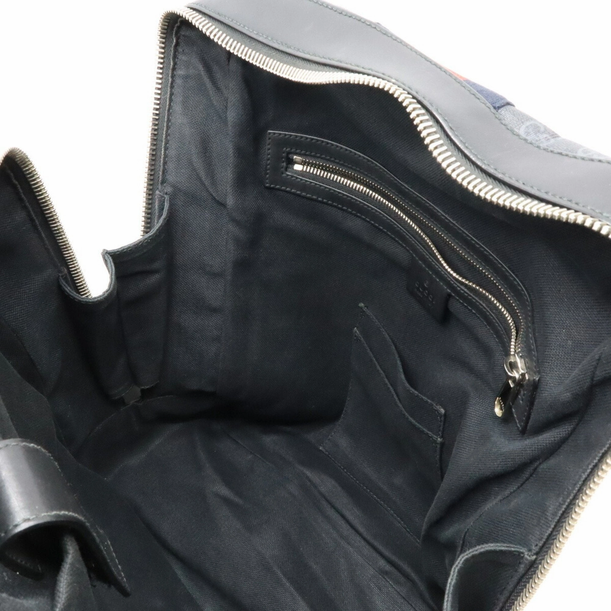 Gucci   Navy  Color Pvc Leather Backpack (Pre-Owned)