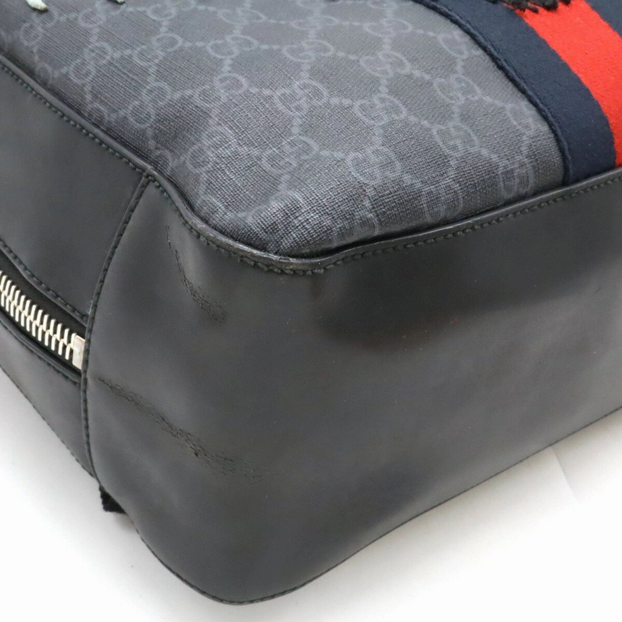 Gucci   Navy  Color Pvc Leather Backpack (Pre-Owned)