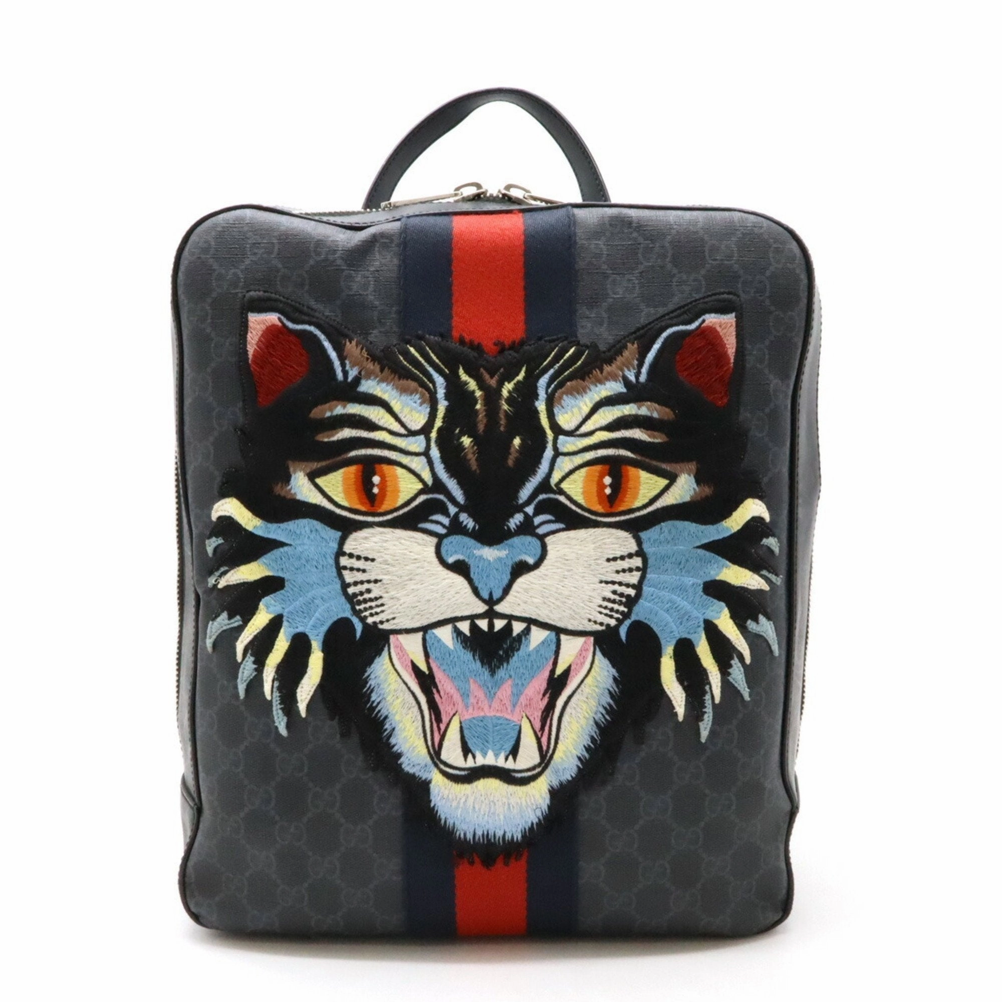 Gucci   Navy  Color Pvc Leather Backpack (Pre-Owned)
