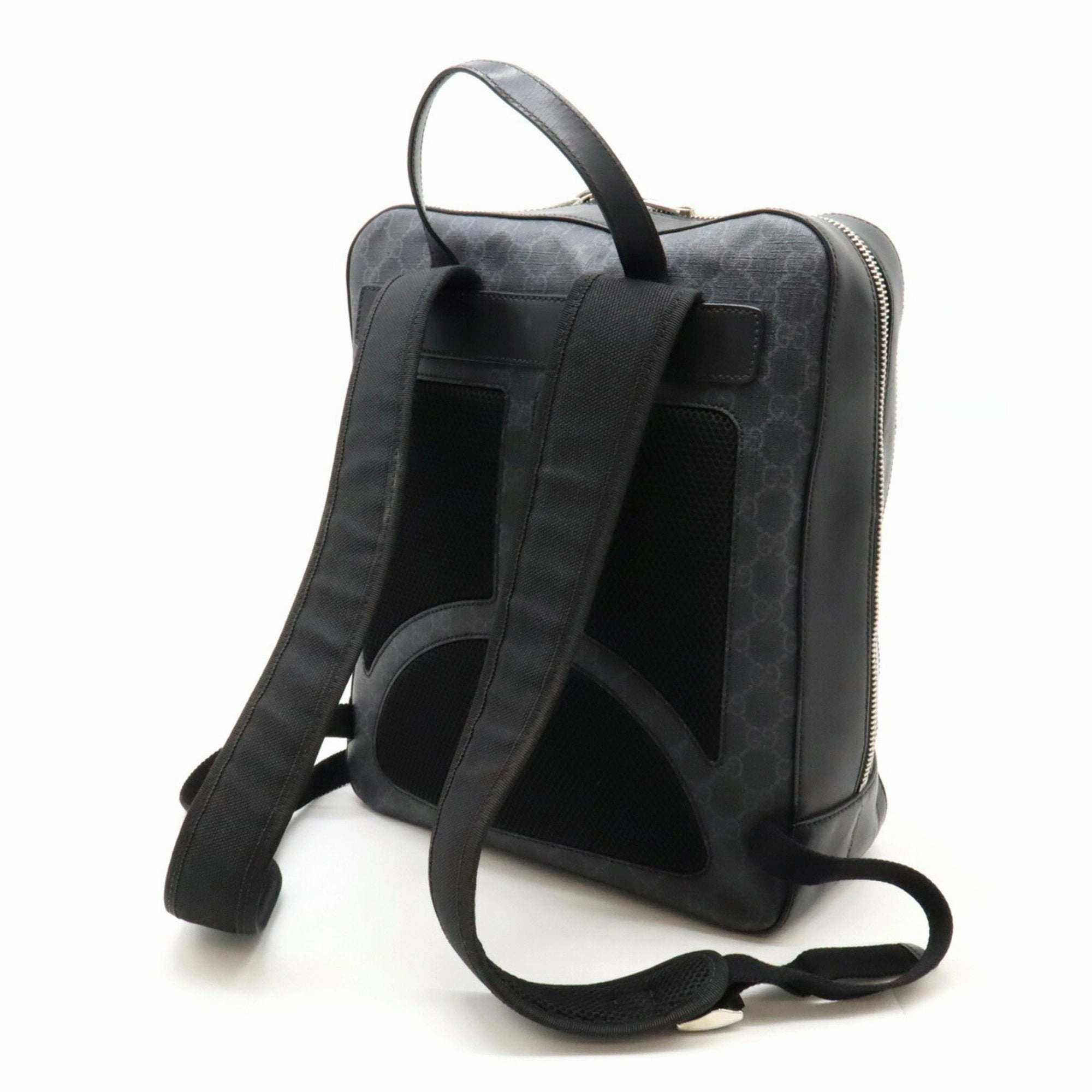 Gucci   Navy  Color Pvc Leather Backpack (Pre-Owned)