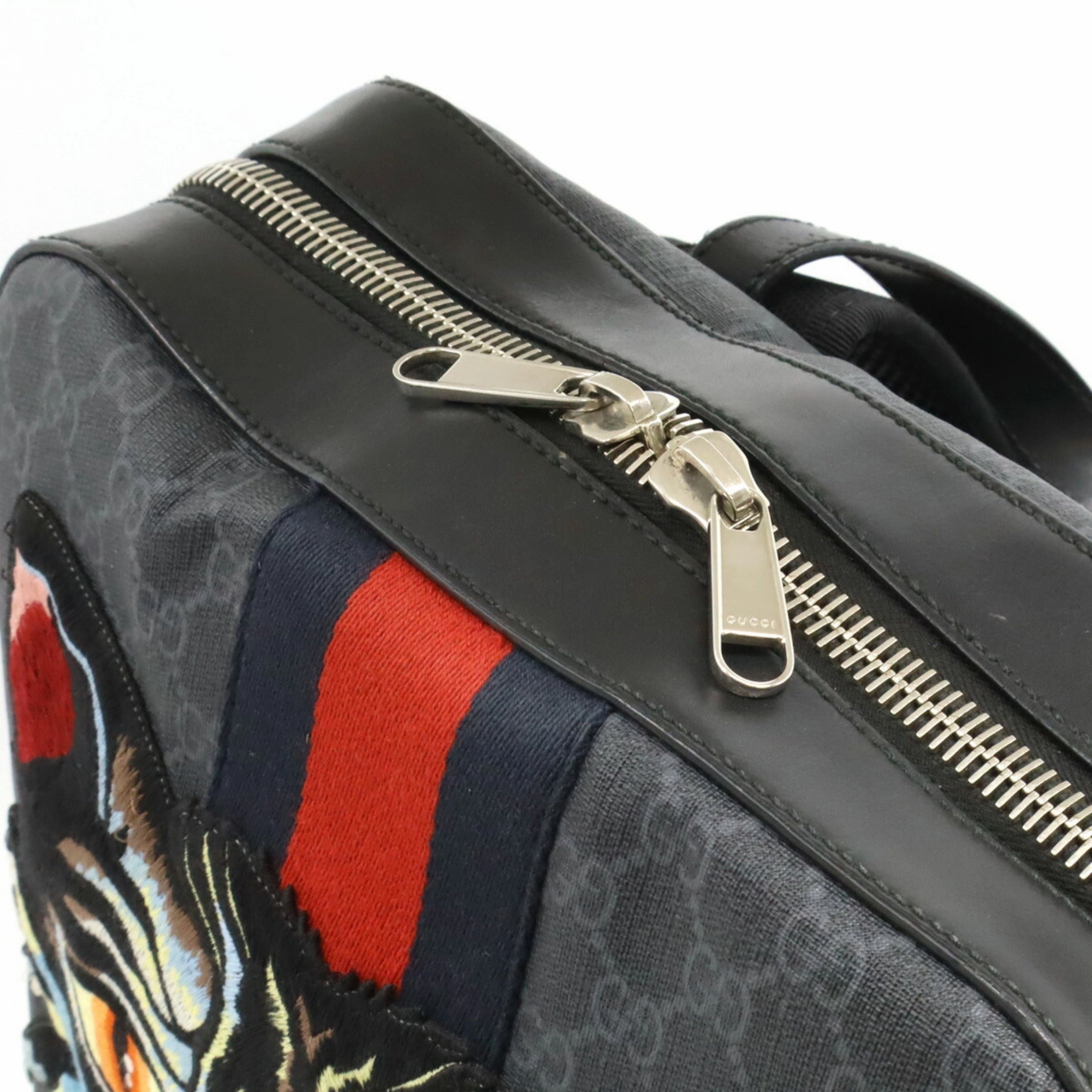 Gucci   Navy  Color Pvc Leather Backpack (Pre-Owned)