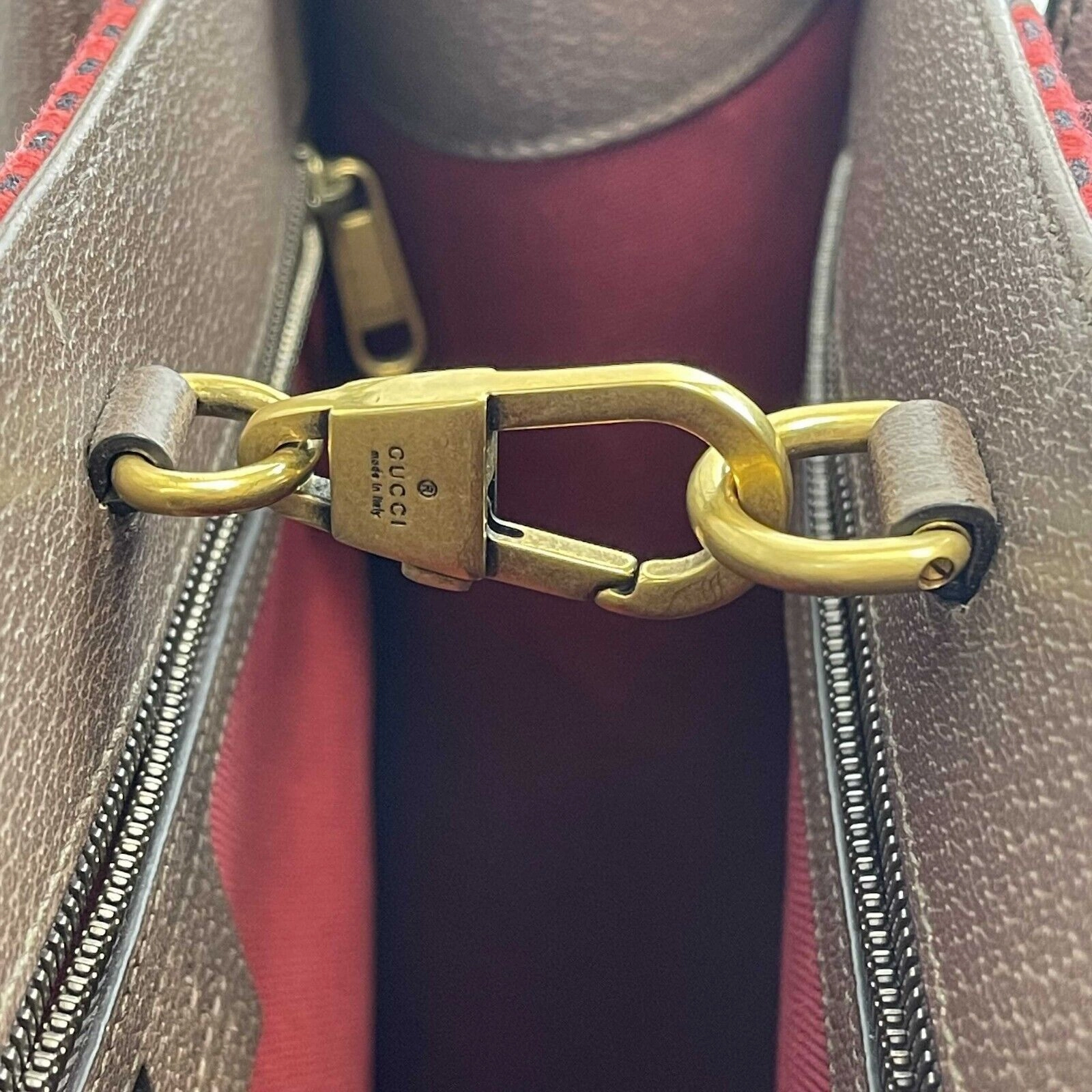 GUCCI - NEW Large Houndstooth GG Tote w / Shoulder Strap