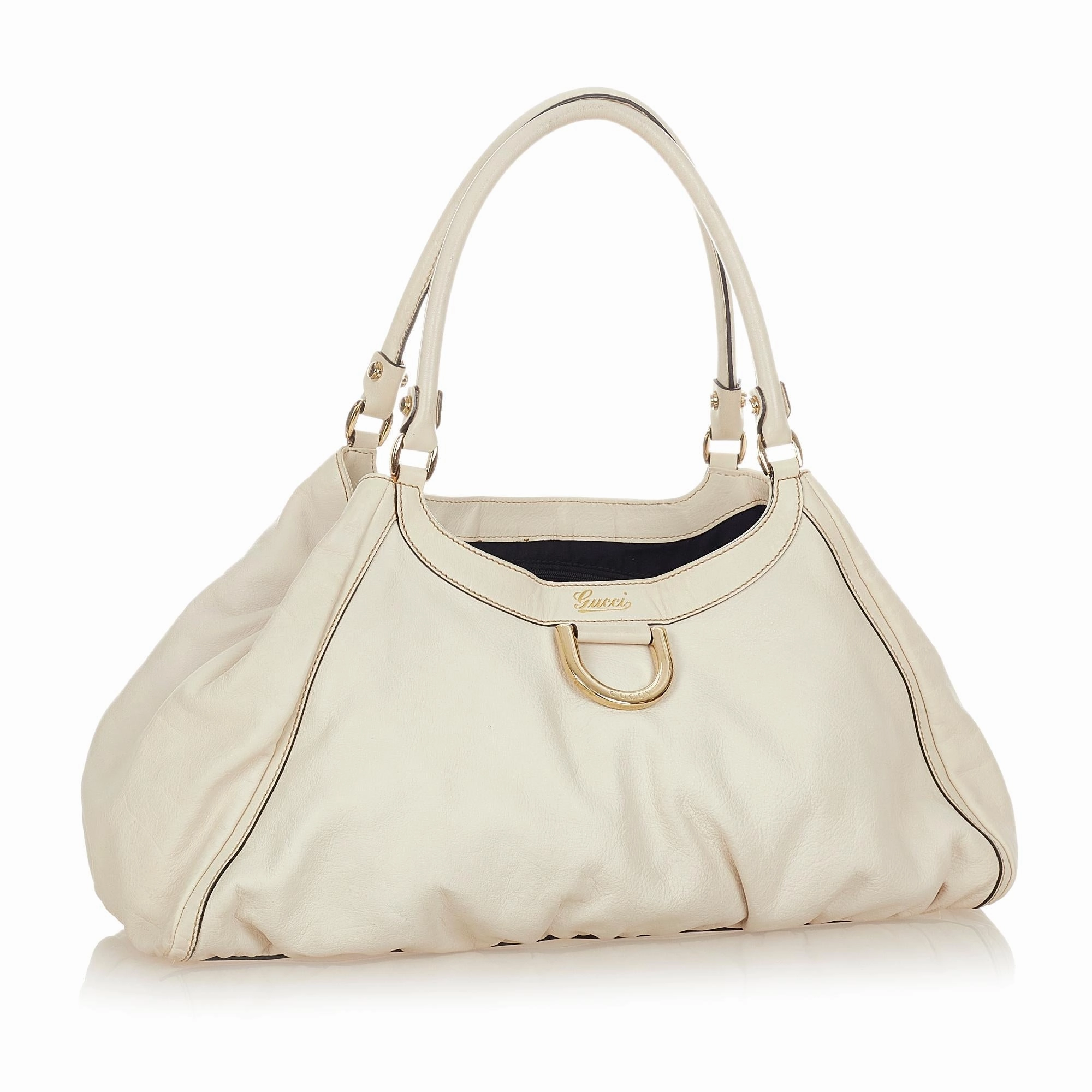 Gucci Abbey D-ring Leather Shoulder Bag (SHG-31847)