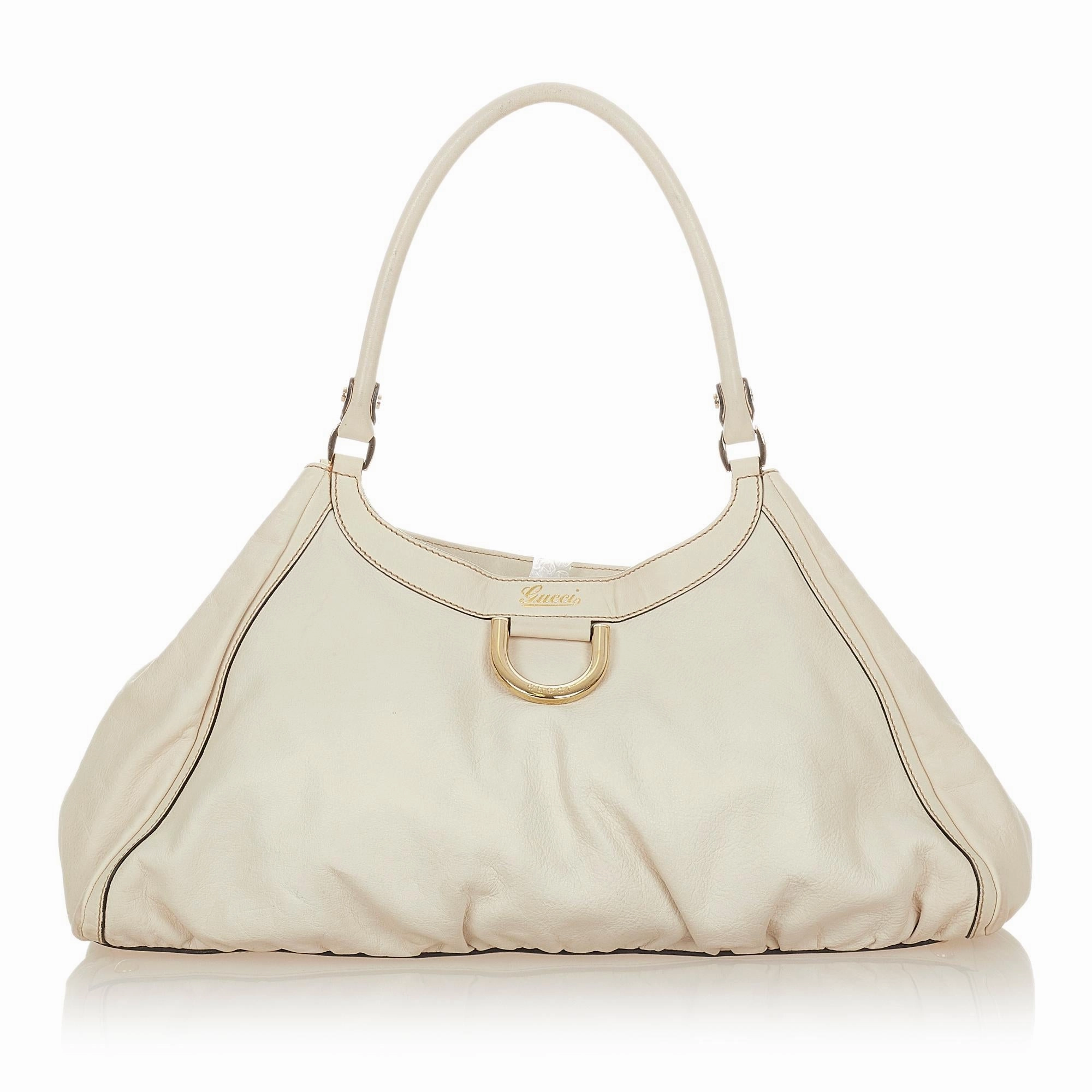 Gucci Abbey D-ring Leather Shoulder Bag (SHG-31847)