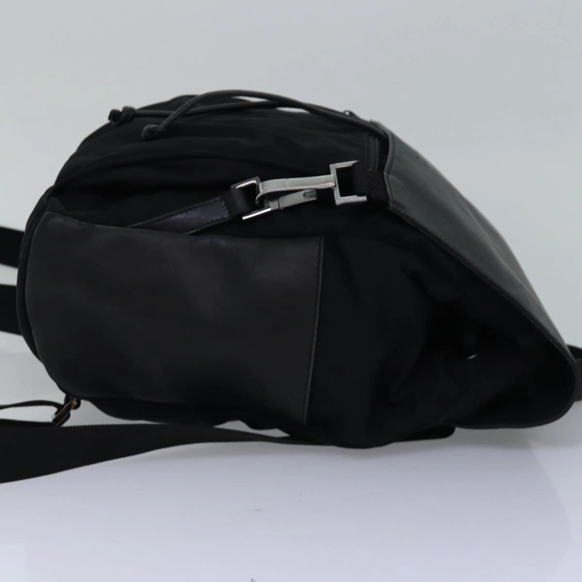 GUCCI Backpack Nylon Leather Black 003 0233  74876