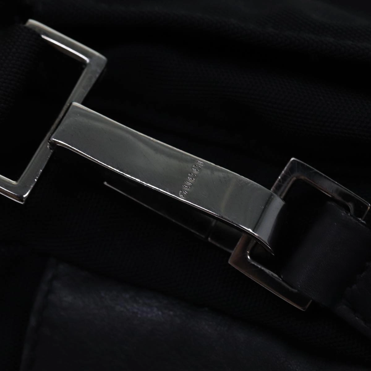 GUCCI Backpack Nylon Leather Black 003 0233  74876