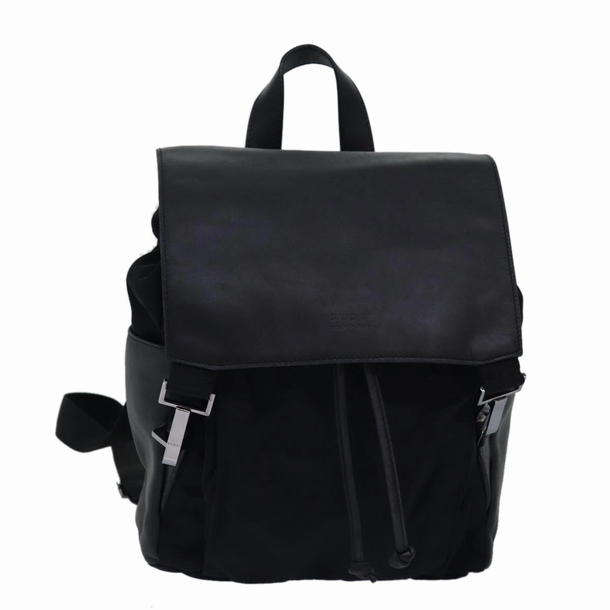GUCCI Backpack Nylon Leather Black 003 0233  74876