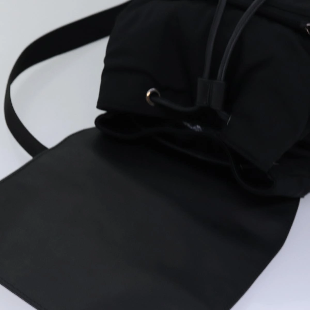GUCCI Backpack Nylon Leather Black 003 0233  74876