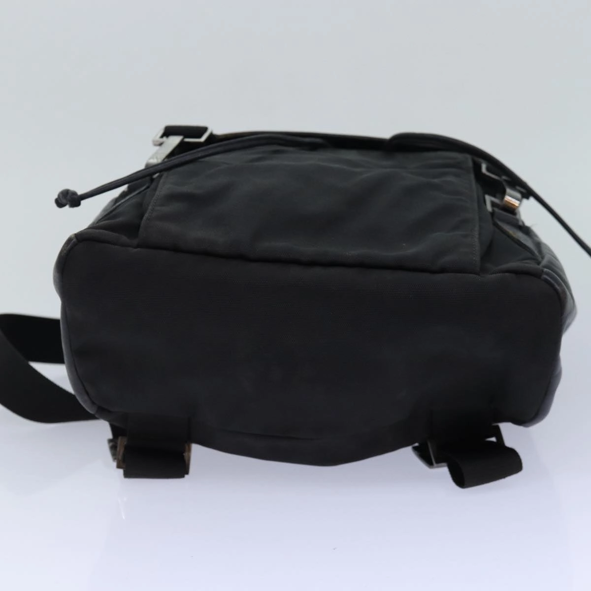 GUCCI Backpack Nylon Leather Black  85892