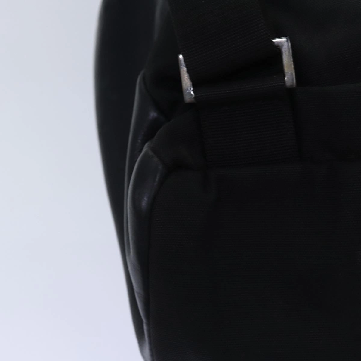 GUCCI Backpack Nylon Leather Black  85892