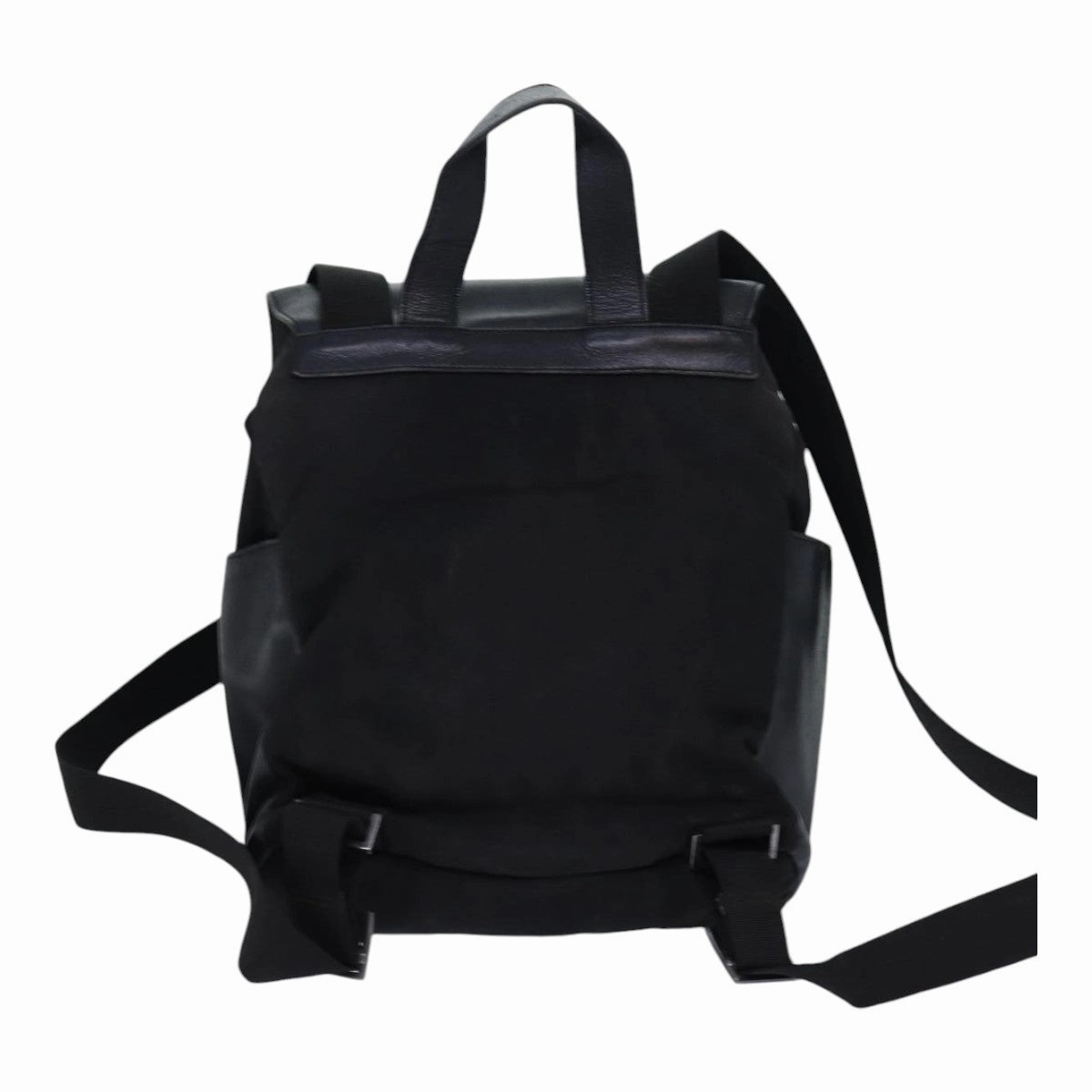 GUCCI Backpack Nylon Leather Black  85892
