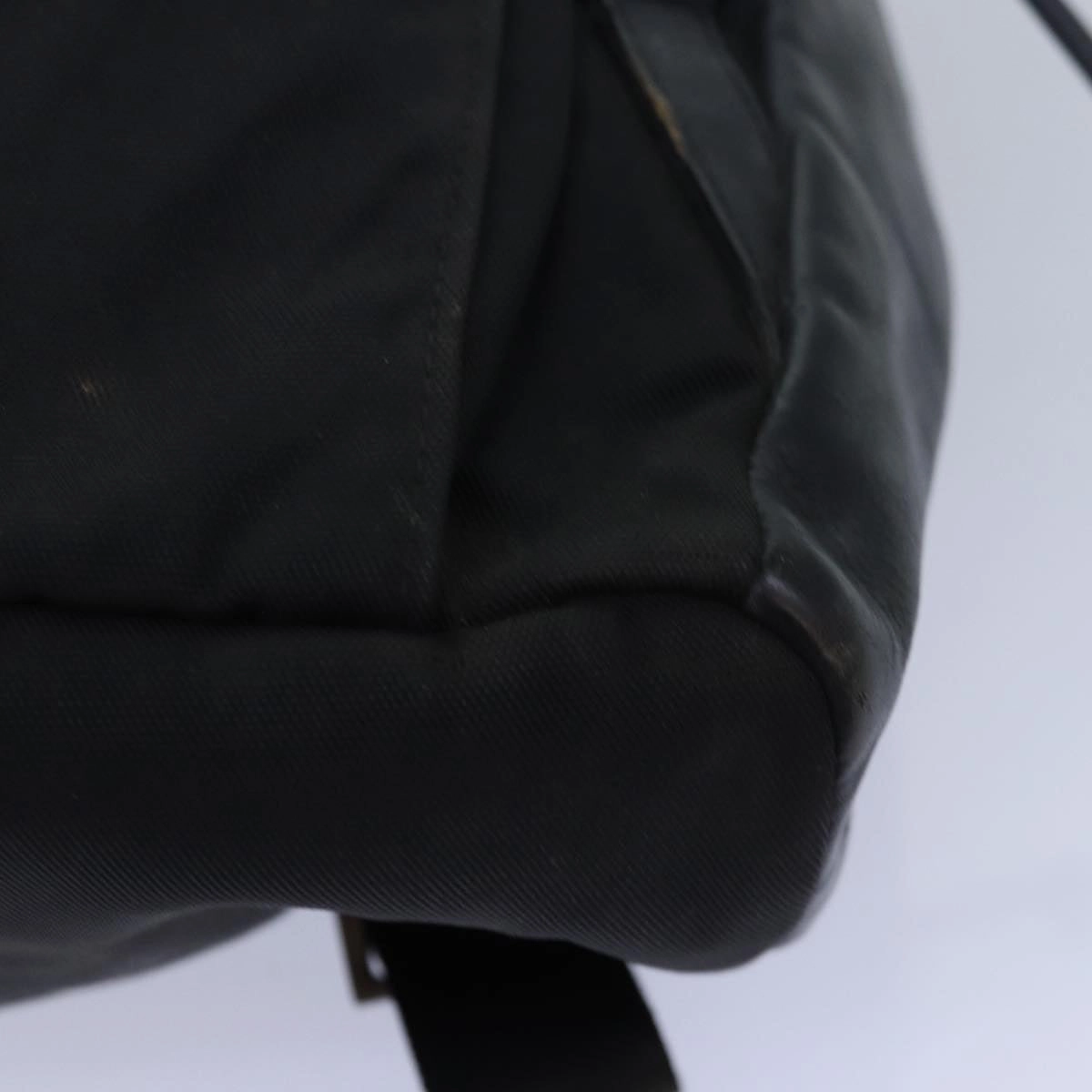 GUCCI Backpack Nylon Leather Black  85892