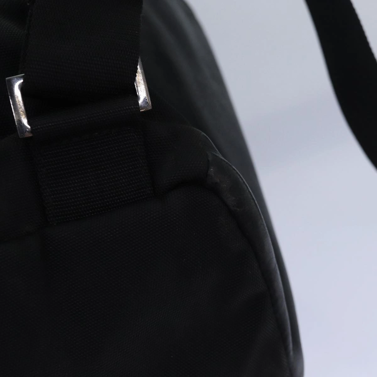 GUCCI Backpack Nylon Leather Black  85892