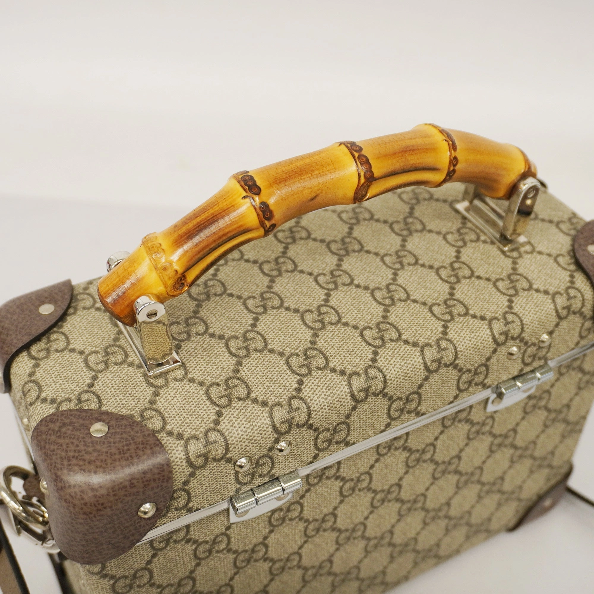 Gucci  Bamboo 2WAY Bag 533623 Women's GG Supreme,Leather Handbag,Shoulder