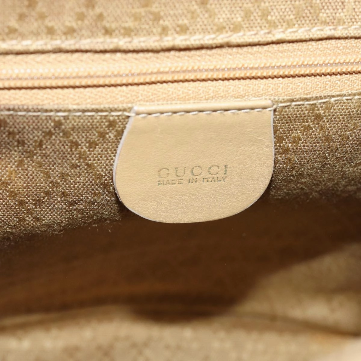 GUCCI Bamboo Backpack Leather Beige 003 2058 0030  74427