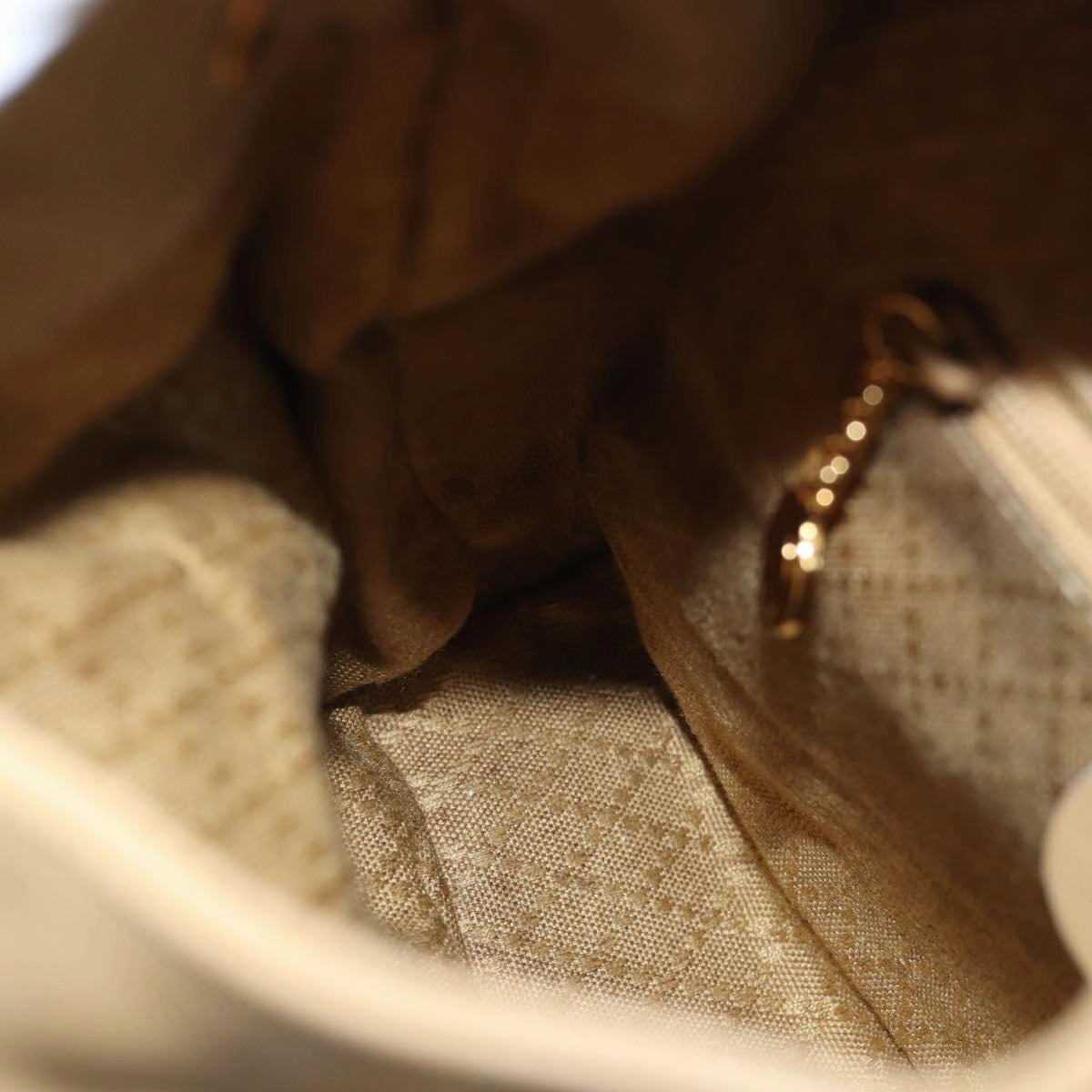 GUCCI Bamboo Backpack Leather Beige 003 2058 0030  74427